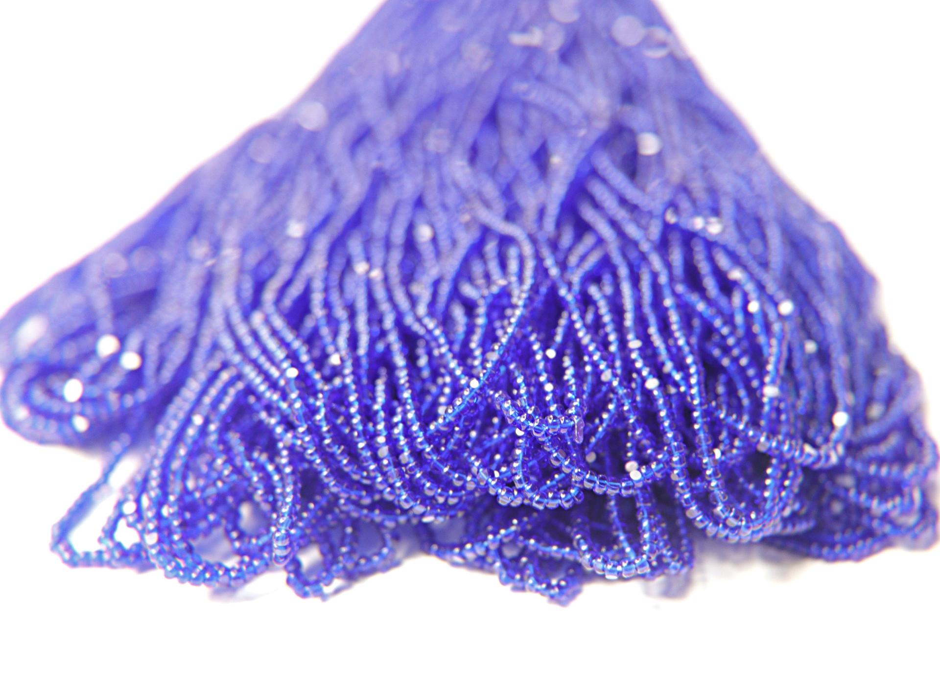 11/0 Hanks Charlotte Cut Beads 30100 Royal Blue Transparent 1/5/25/50/100 Hanks 2.0mm glass beads, jewelry supply, findings, craft supply