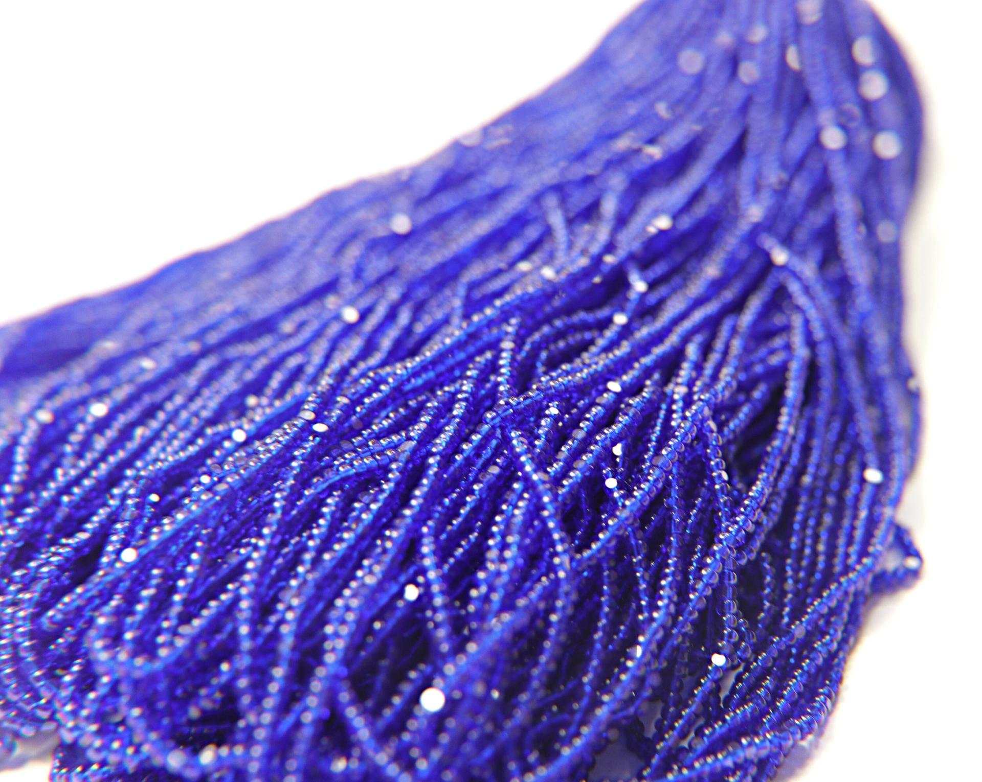 11/0 Hanks Charlotte Cut Beads 30100 Royal Blue Transparent 1/5/25/50/100 Hanks 2.0mm glass beads, jewelry supply, findings, craft supply