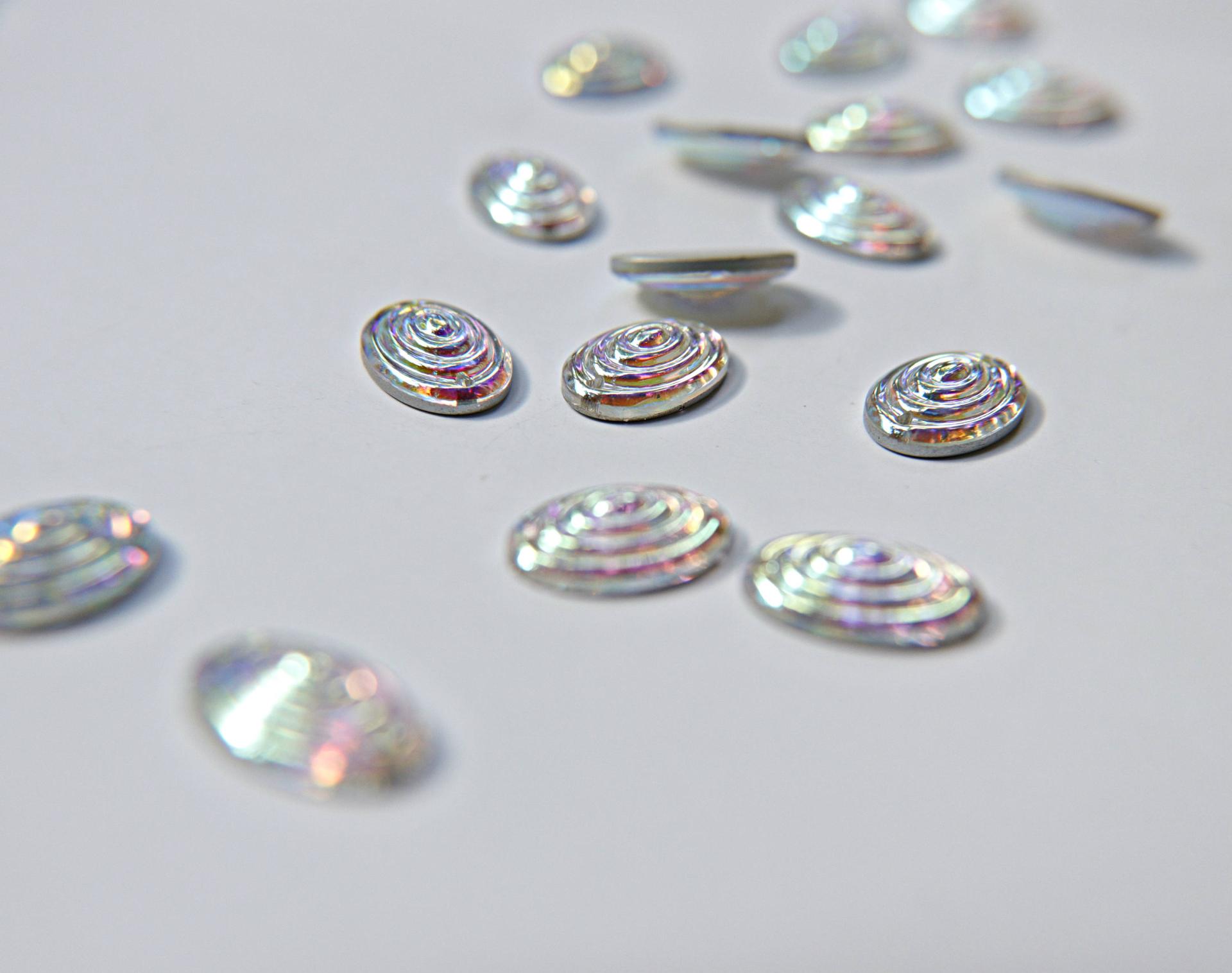 16x11mm Rare Vintage Swarovski Oval Swirl 2 HOLE Sew-On Rhinestones 2/6/12/36 pieces (5 COLORS)