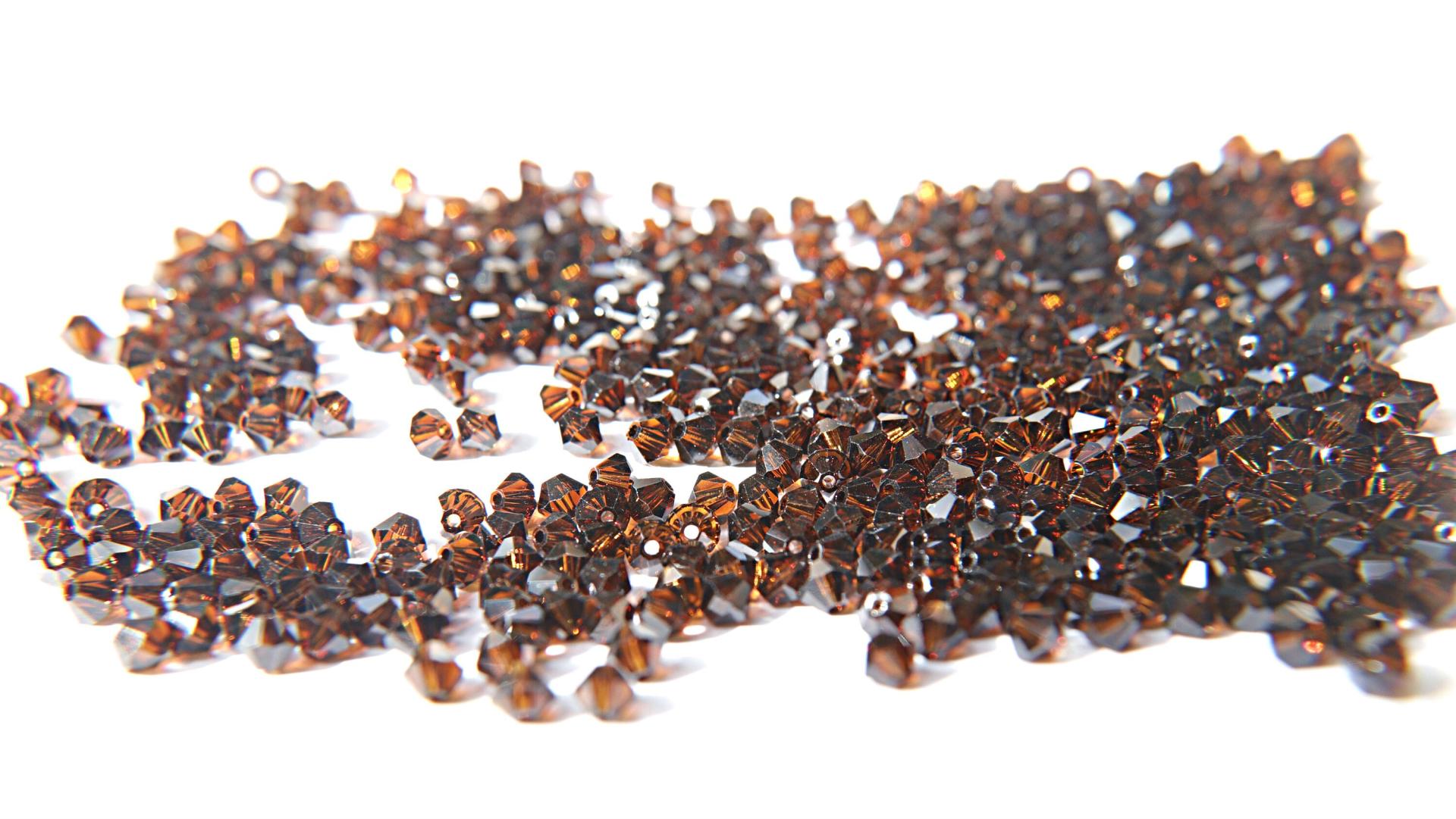 3mm Mocca Swarovski Bicone beads 36/72/144/432/720 Pieces (396) Jewelry findings, embroidery materials, jewelry making, craft supplies