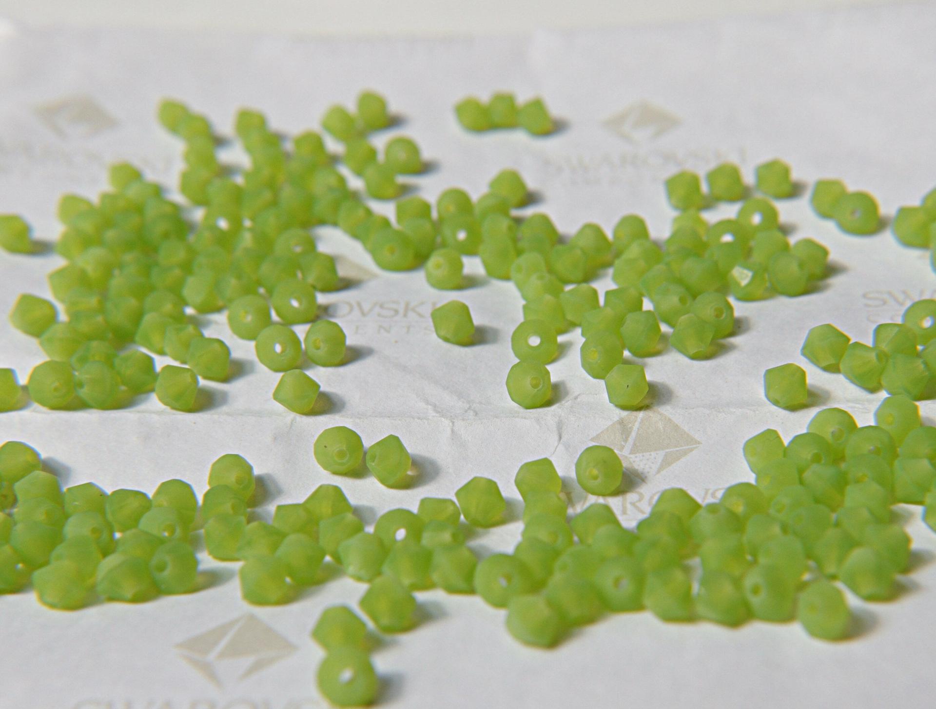 4mm Green Opal Genuine Czech Bicone 36/72/144/432/720 Pieces (51010) jewelry making, embroidery materials, PREMIUM Beads supply