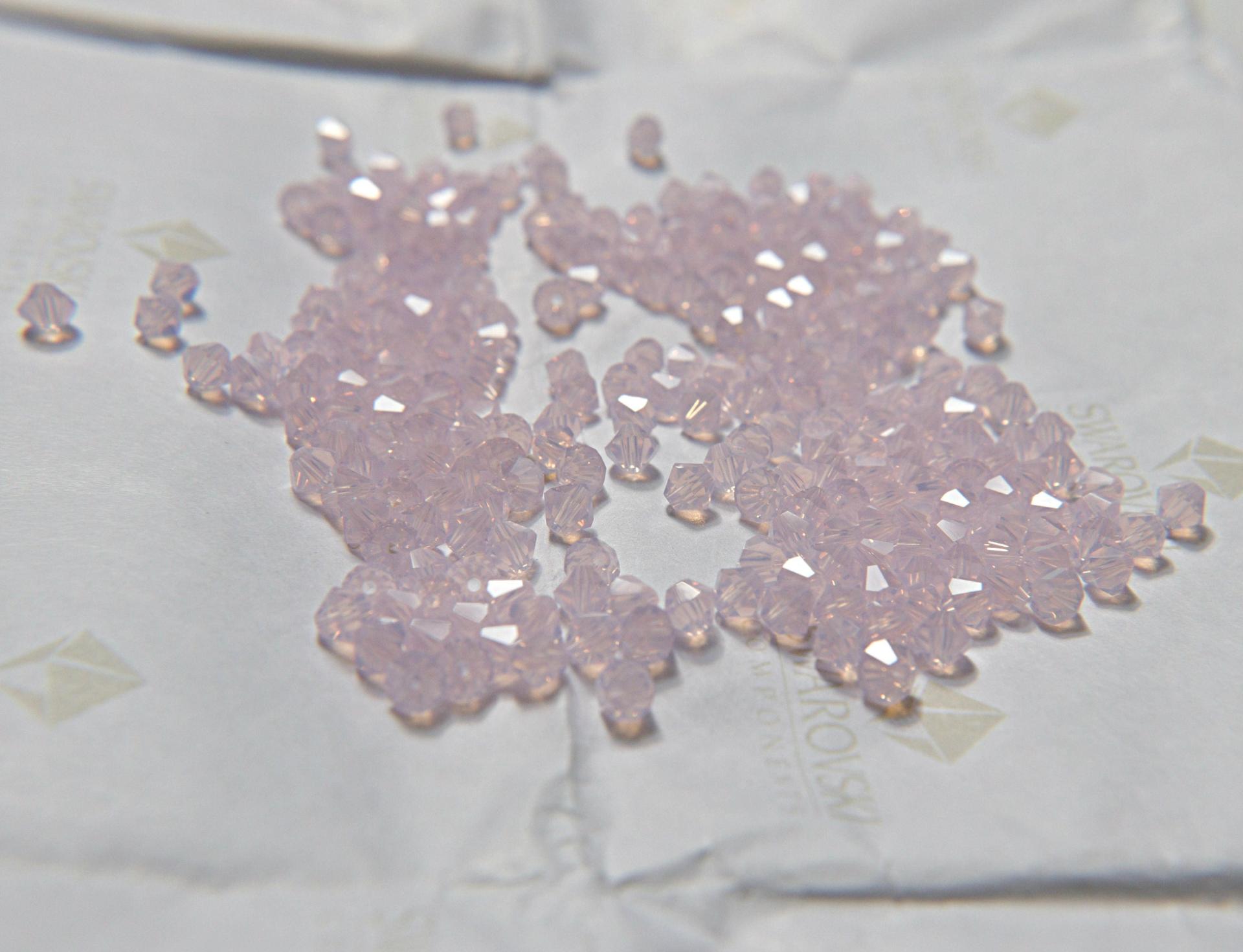 3mm Rose Water Opal Swarovski Bicones beads 36/72/144/432/720 Pieces (249) Jewelry findings, embroidery materials, jewelry making, craft