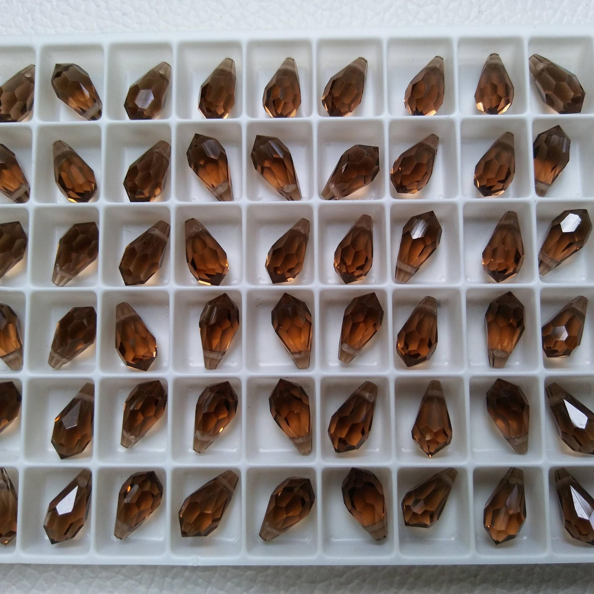 Vintage Swarovski 6000 Drop 11X5.5 mm Pendants, Fancy Crystal drops 6 Pieces PREMIUM MATERIALS