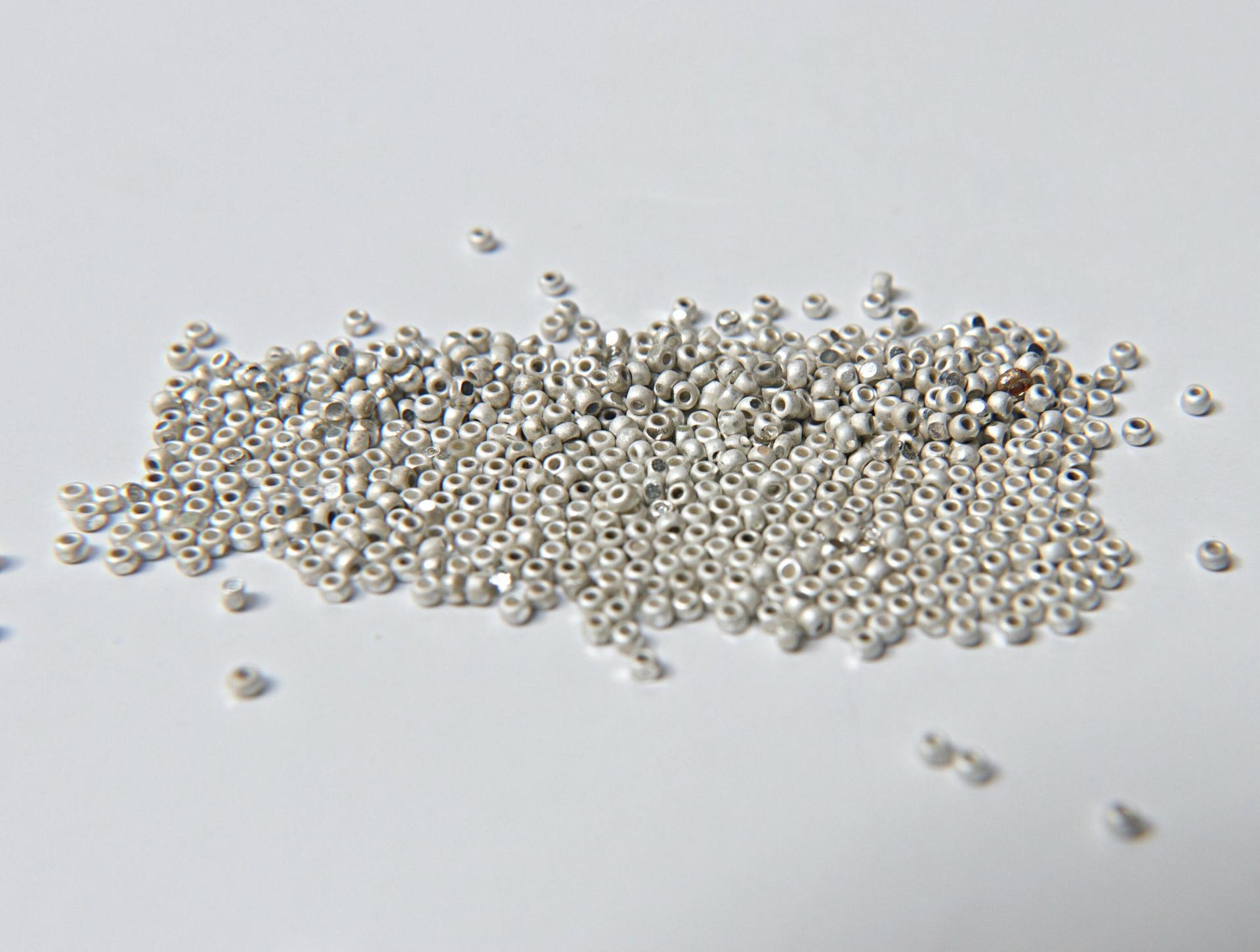 11/0 Charlotte Cut Beads Matt Sterling Silver 10/20/50/250/500 Grams embroidery materials, jewelry making, vintage beads, rare finding