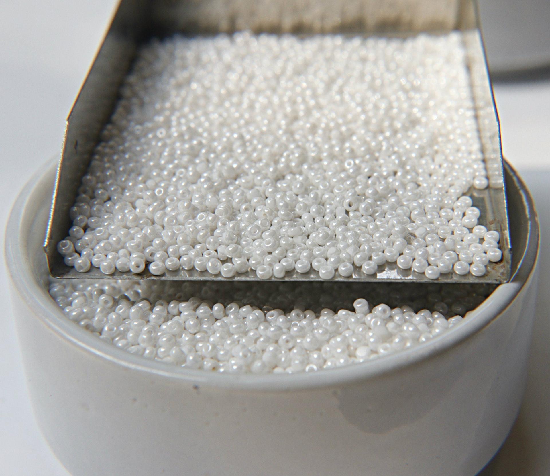 13/0 Charlotte true Cut Beads Pearl White 5/10/20/50/250/500 Grams Native Beads Supplies, embroidery materials, jewelry making, vintage