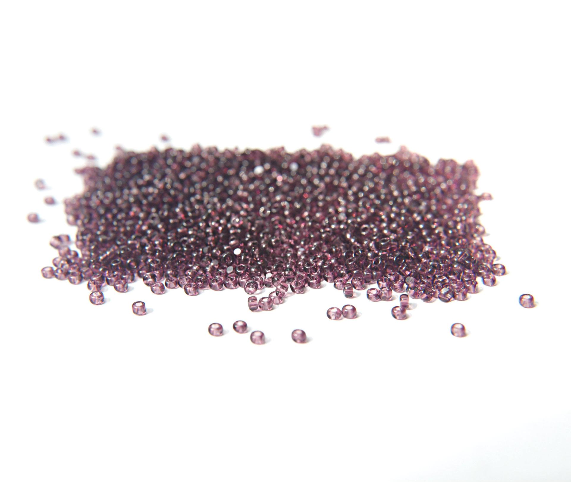 11/0 Charlotte true Cut Beads 20060 Transparent Amethyst 10/20/50/250/500 Grams PREMIUM SEED BEADS, embroidery materials, purple beads