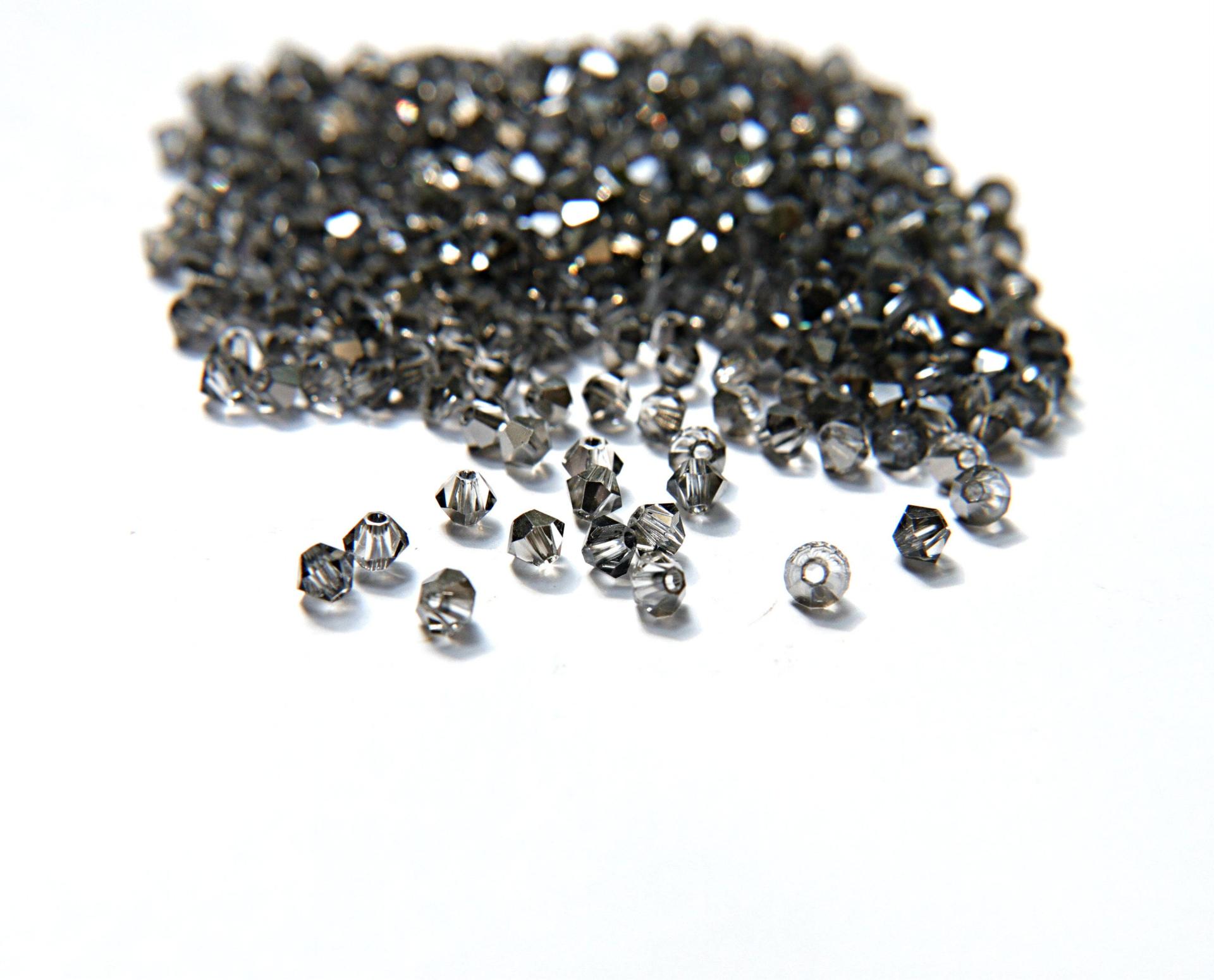 Crystal Silver Night (3mm) Swarovski Bicone 36/72/144/432/720 Pieces Jewelry findings, embroidery materials, jewelry making, rare beads