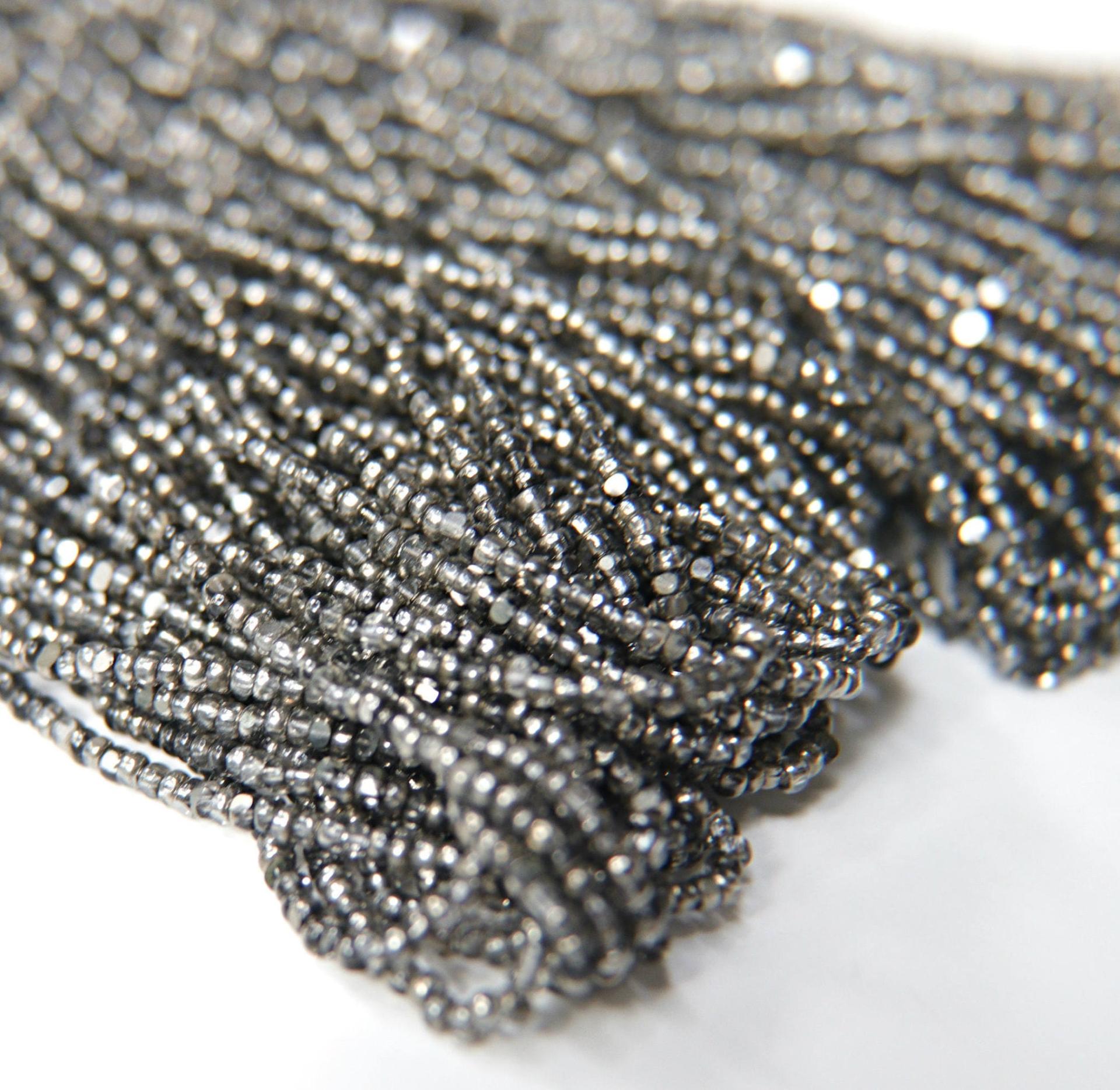 8/0 Charlotte Cut Beads Patina Transparent Crystal Gun Metal 10/20/50/250/500 Grams 425 Pieces embroidery materials, jewelry making, vintage