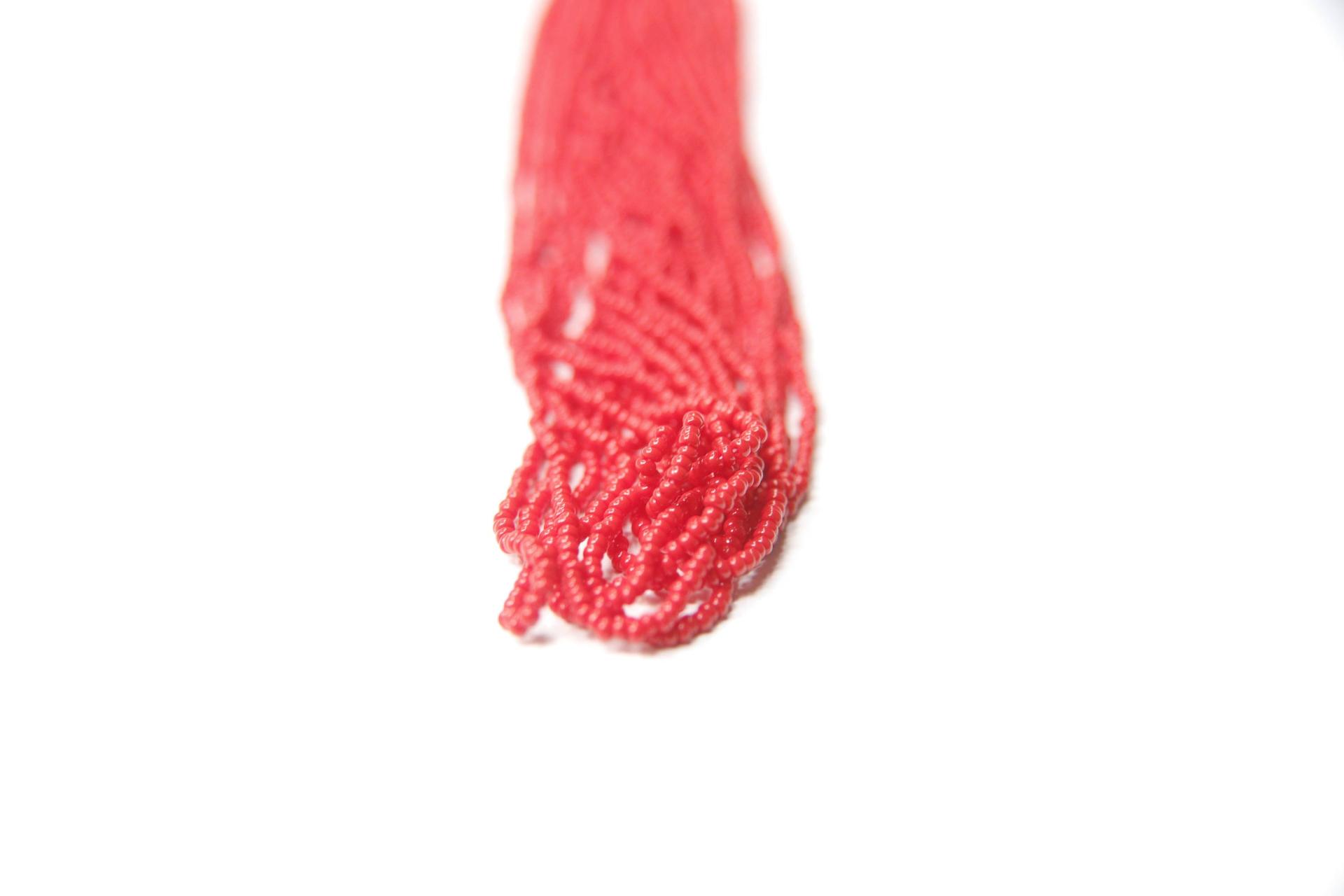 11/0 Czech Seed Bead Opaque Light Red 1/5/25/50/100 Full hanks Preciosa loose beads, mix beads, embroidery materials, craft supplies, RARE