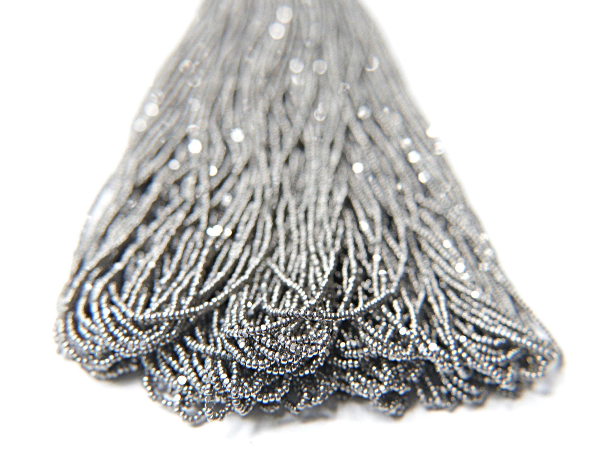 11/0 Charlotte Cut Beads Gun Metal 10/20/50/250/500 Grams 1300 Pieces Metallic 2.0mm
