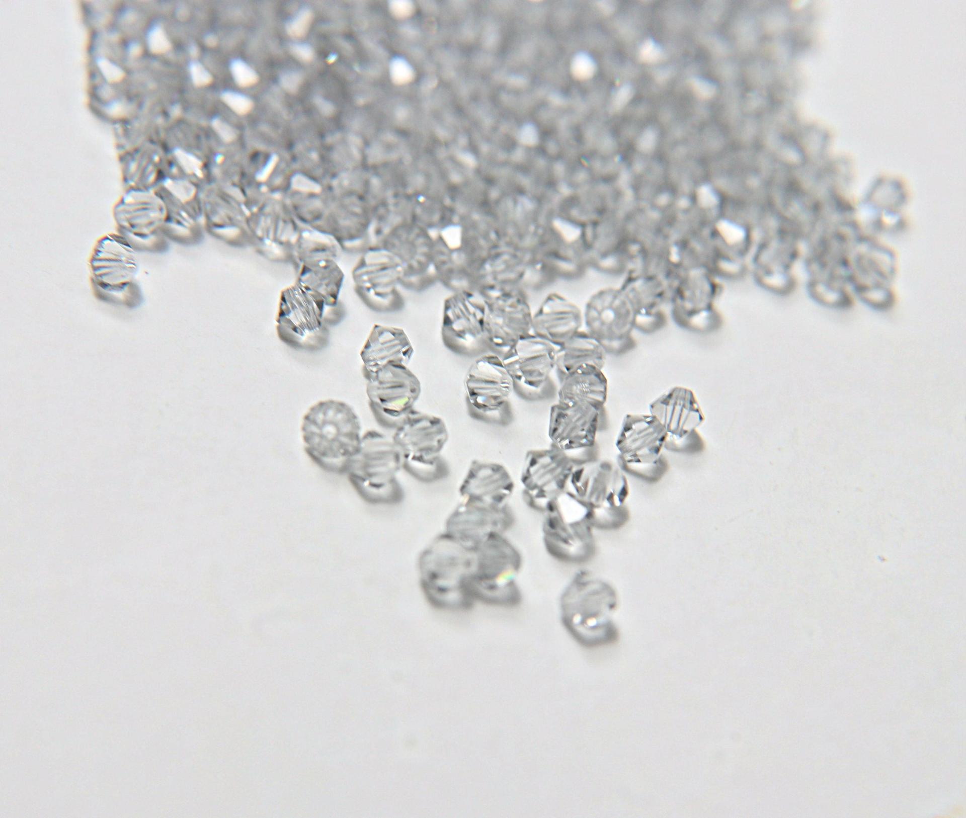 Crystal Shadow (4mm) Swarovski Bicone beads 36/72/144/432/720 Pieces VINTAGE SWAROVSKI, rare findings, craft supply, embroidery material