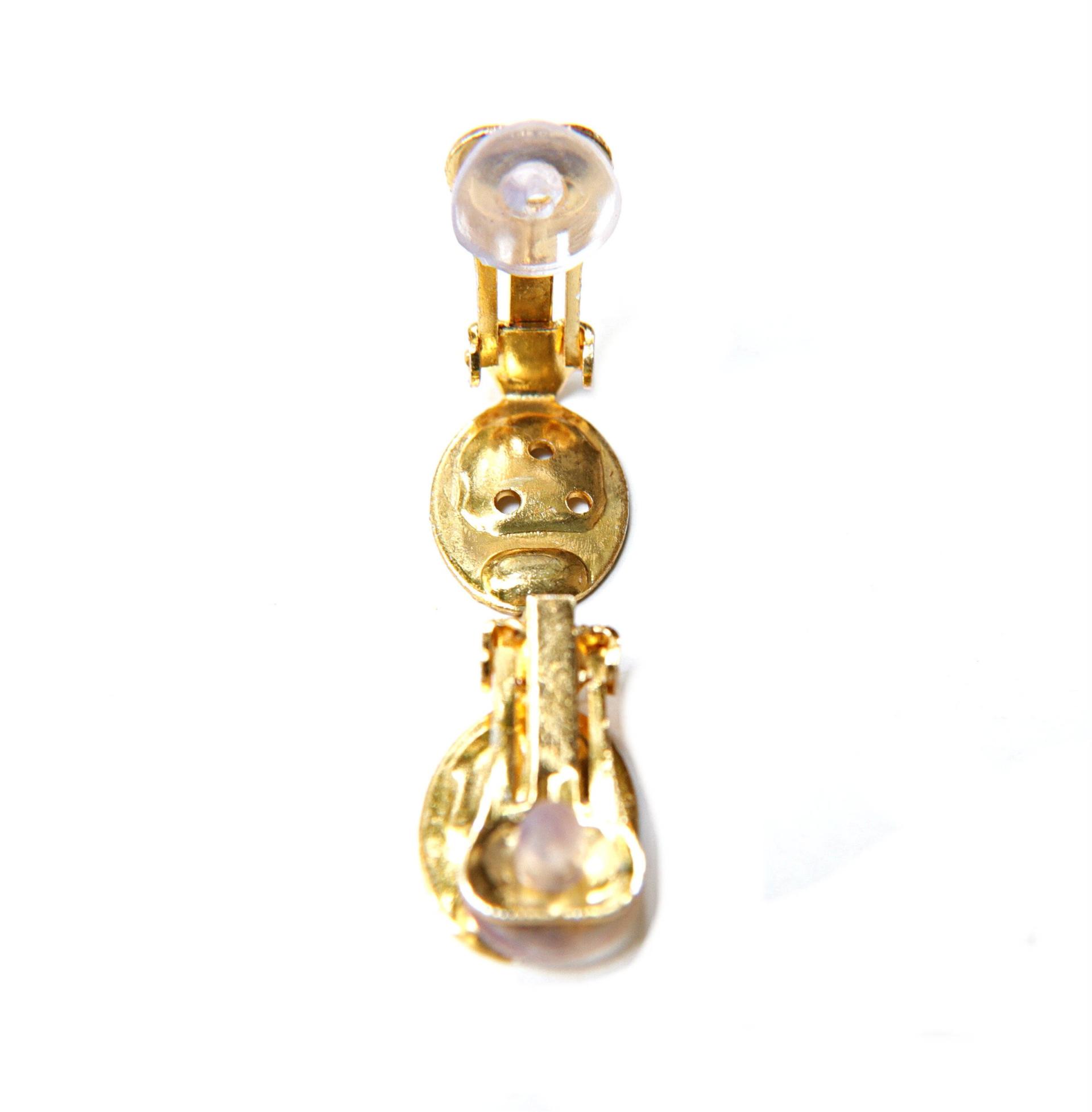 Clip-on Earrings Base Oval fits Oscar styled Earrings high quality 18x13mm base oval settings in Gold/Rhodium