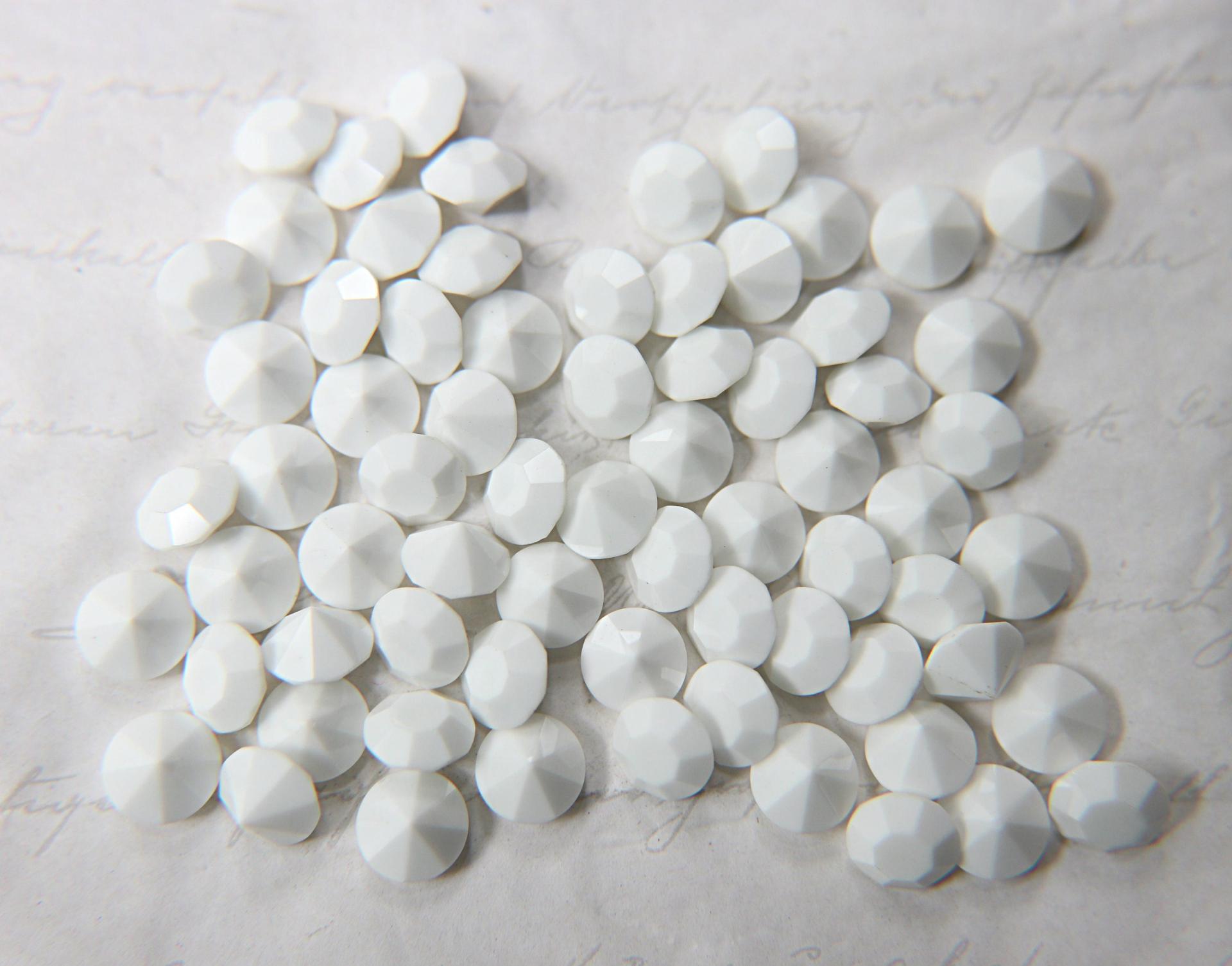 Swarovski 34ss/42ss Chaton Round Chalk White (279) 6/12/24/100/300 Pieces Vintage Swarovski, premium materials, clay art, bijoux materials