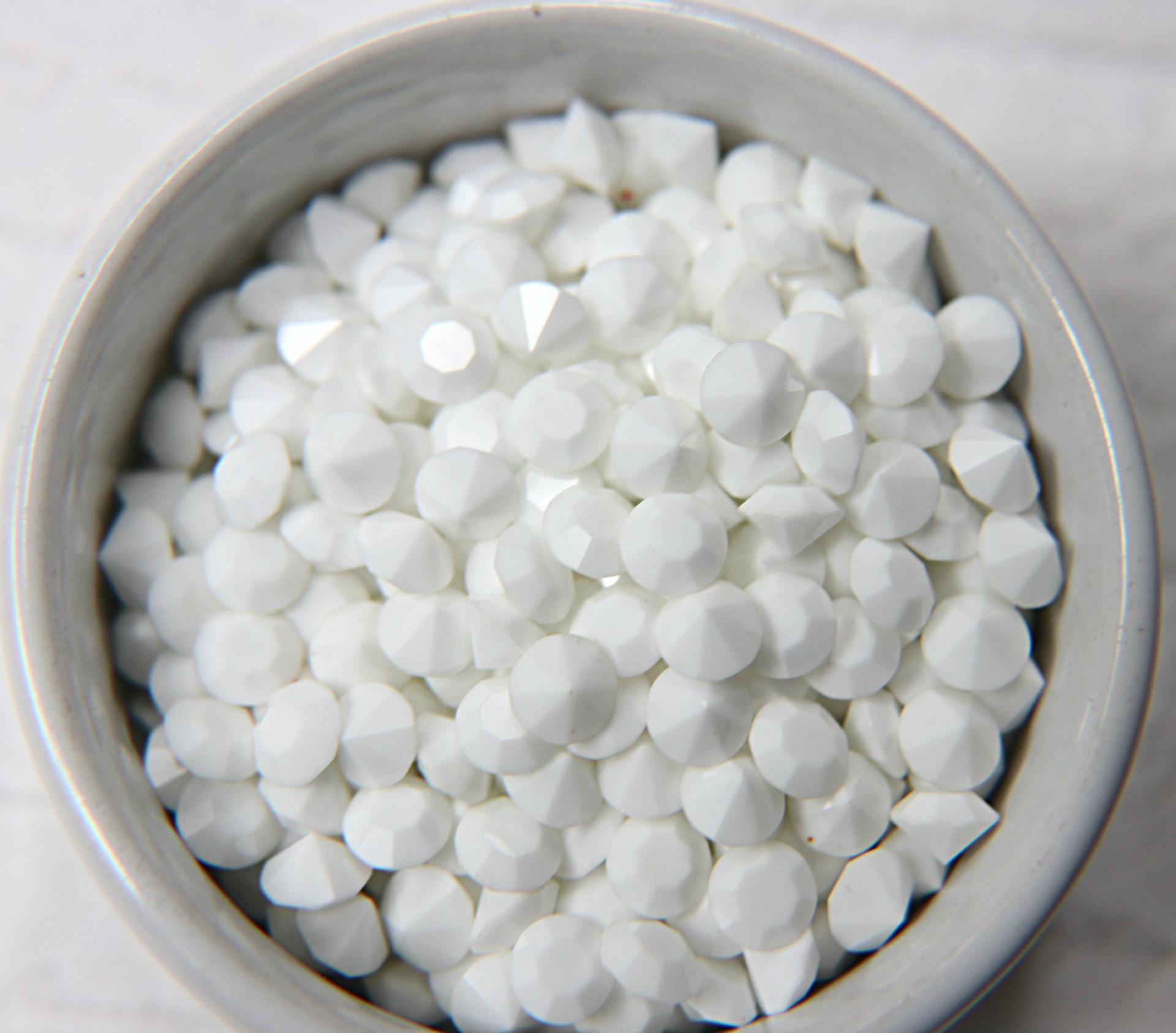 Swarovski 34ss/42ss Chaton Round Chalk White (279) 6/12/24/100/300 Pieces Vintage Swarovski, premium materials, clay art, bijoux materials