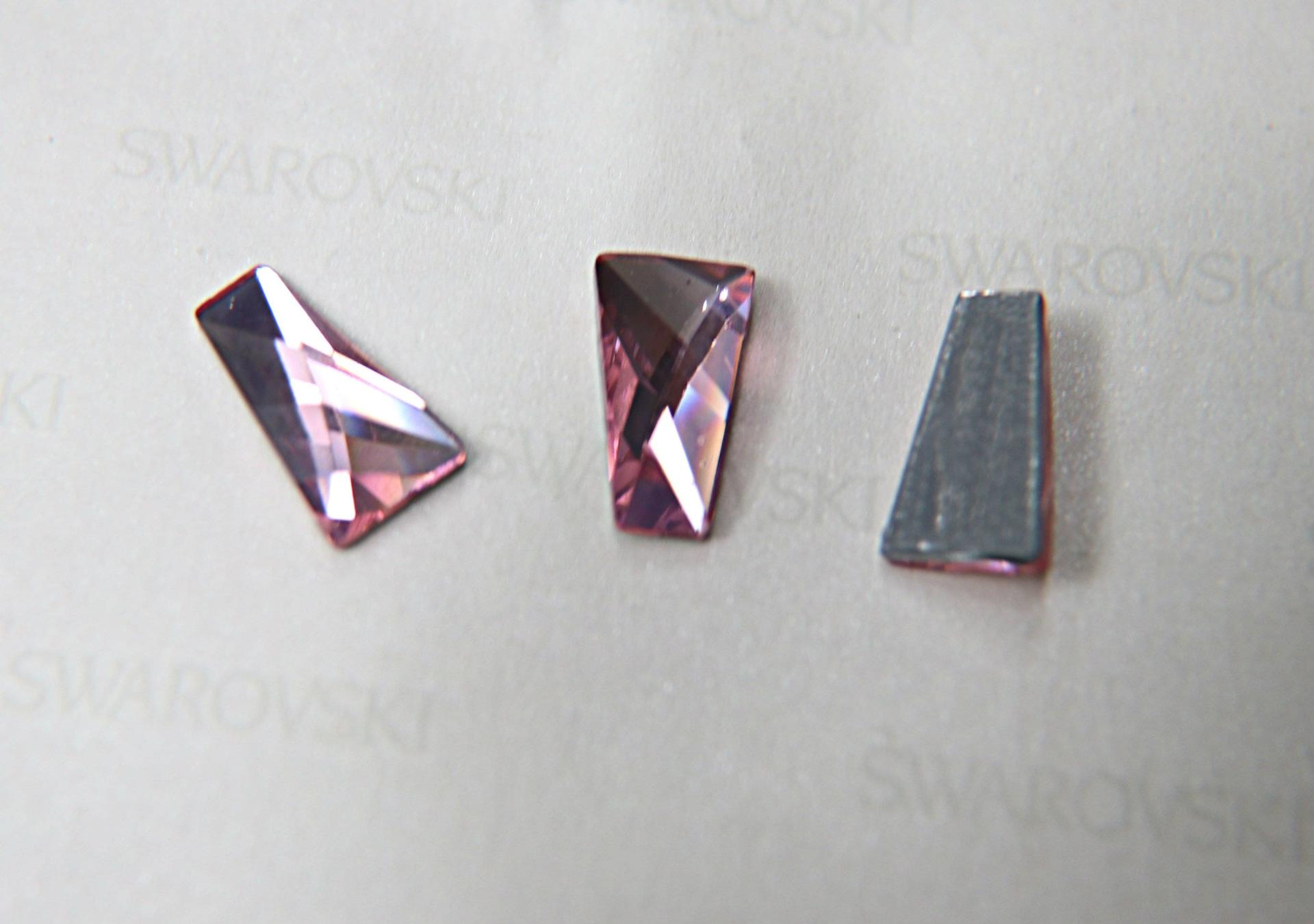 Swarovski 2770 16x9.5mm Wing Flatback hotfix Light Rose 1/6/24/72 Pieces