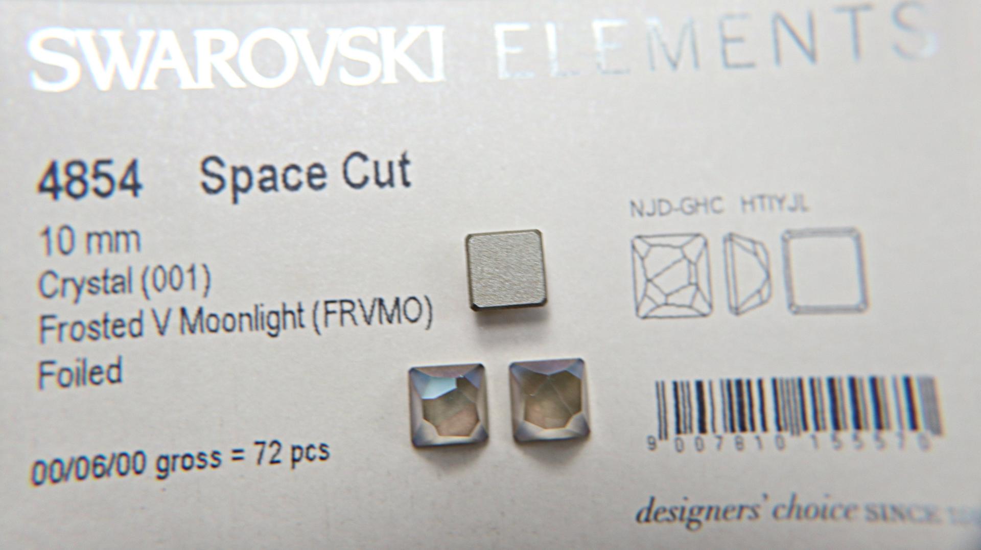 SWAROVSKI 10MM #4854 Space Cut Fancy Stone in 4 Colors 6/24/72/144 Pieces
