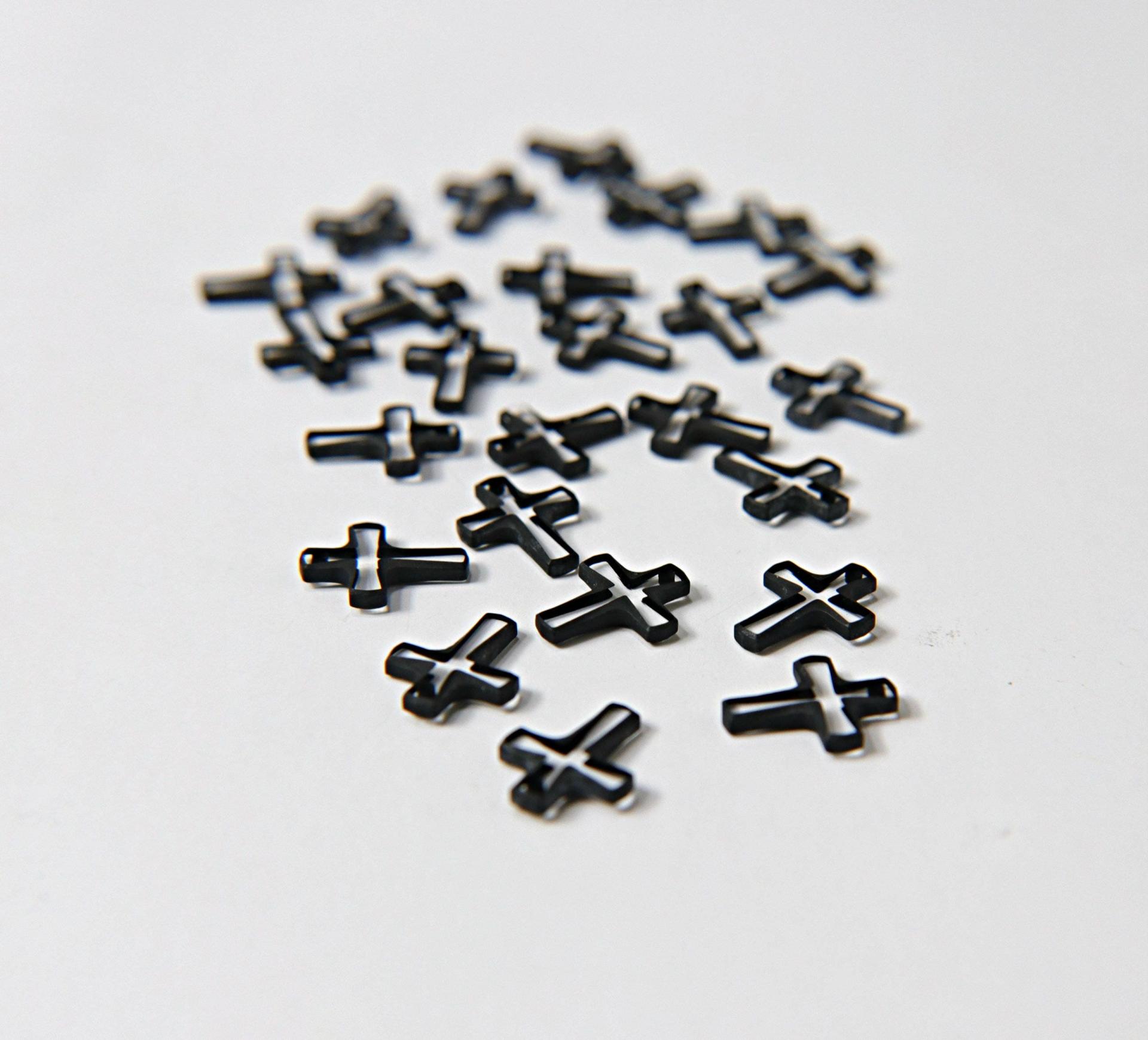 Swarovski Elements 12x10mm Swarovski Crystal Classic Cross Pendant (3 Colors) 6860 Jewelry supplies, charms, pendants, jacket embellishment