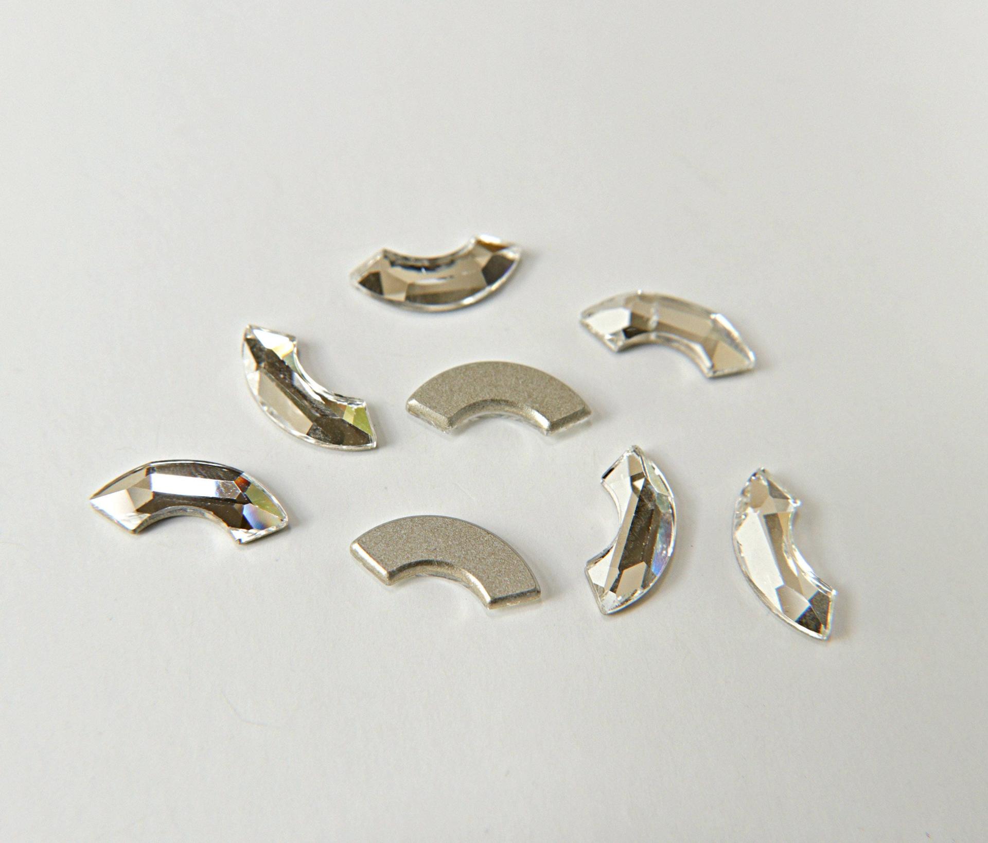 SWAROVSKI 2037 Eclipse Flat Back non hotfix crystal Crystal/Light Siam/Crystal AB/ Light Smoked Topaz/Aquamarine 6/24 Pieces