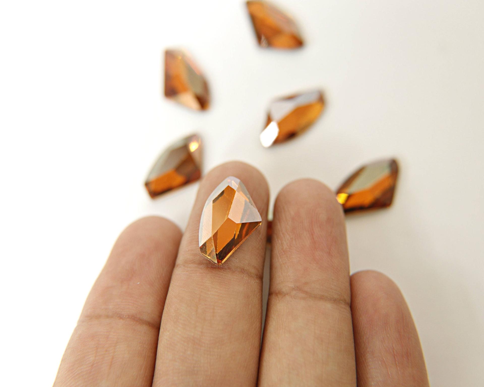 SWAROVSKI 4756 Galactic Flat Fancy Stone 19X11.5MM Crystal/Sahara/Crystal Copper/Jet 2/6/24 Pieces