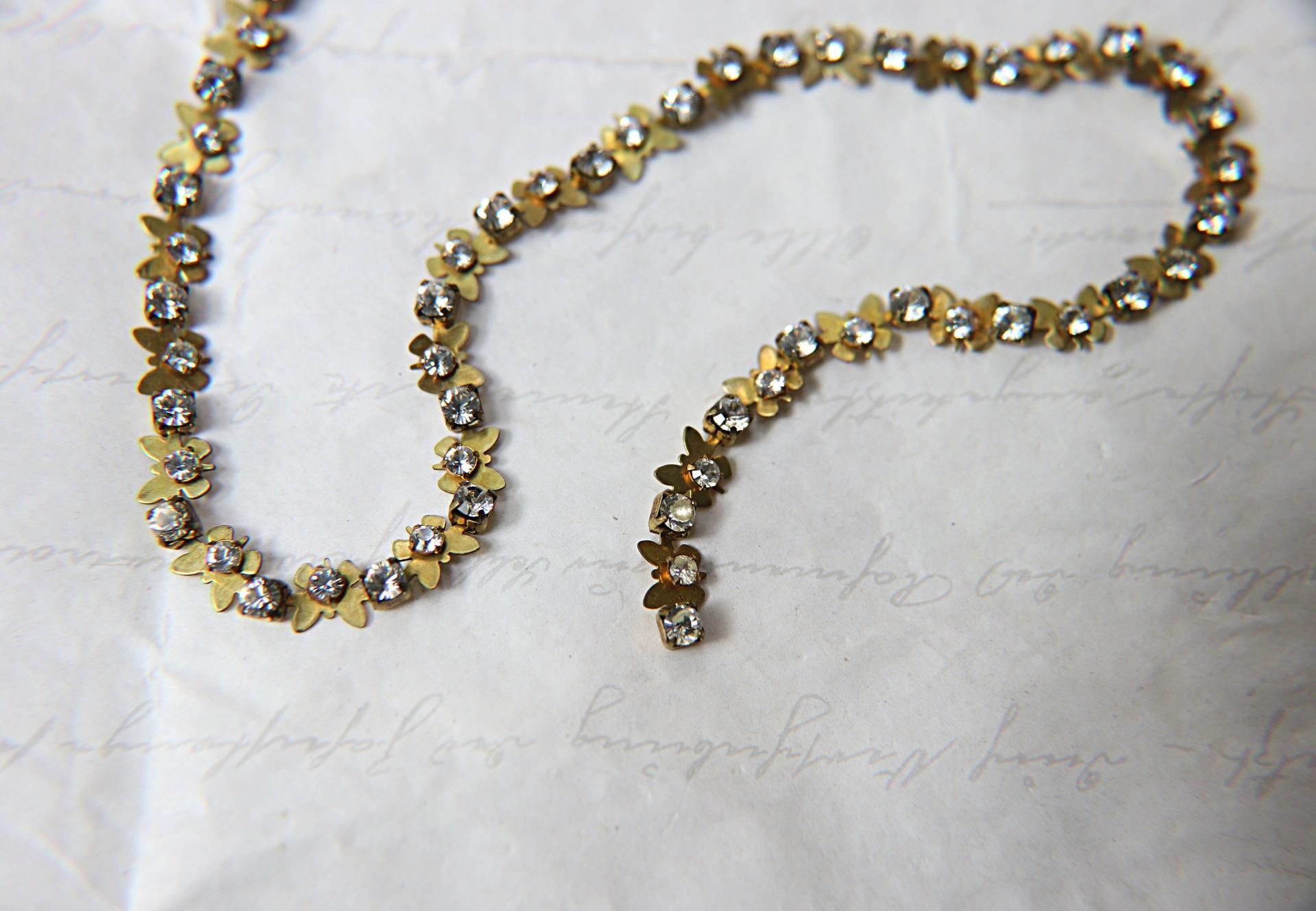 Vintage Swarovski Butterfly Cup Chain in Crystal (5mm) 0.5/1/2/5 Meters Wedding Bridal Supplies|Jewelry Making|Decoration, vintage materials