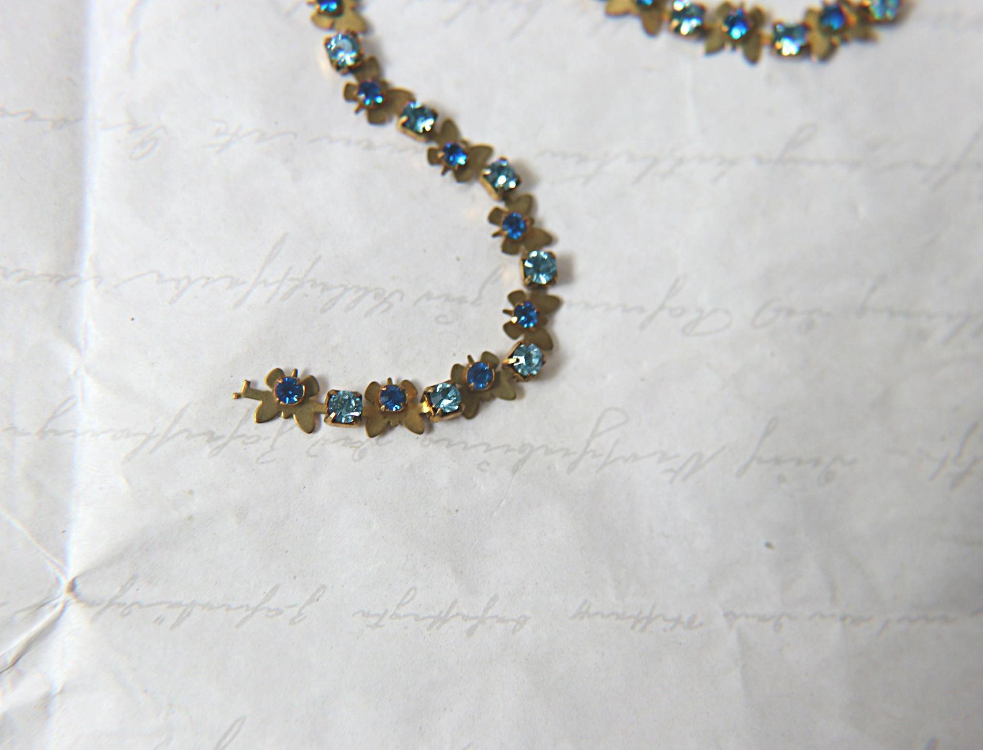 Vintage Swarovski Butterfly Cup Chain in Aquamarine Capri Blue (5mm) 0.5/1/2/5 Meters Wedding Bridal Supplies|Jewelry Making|Decoration