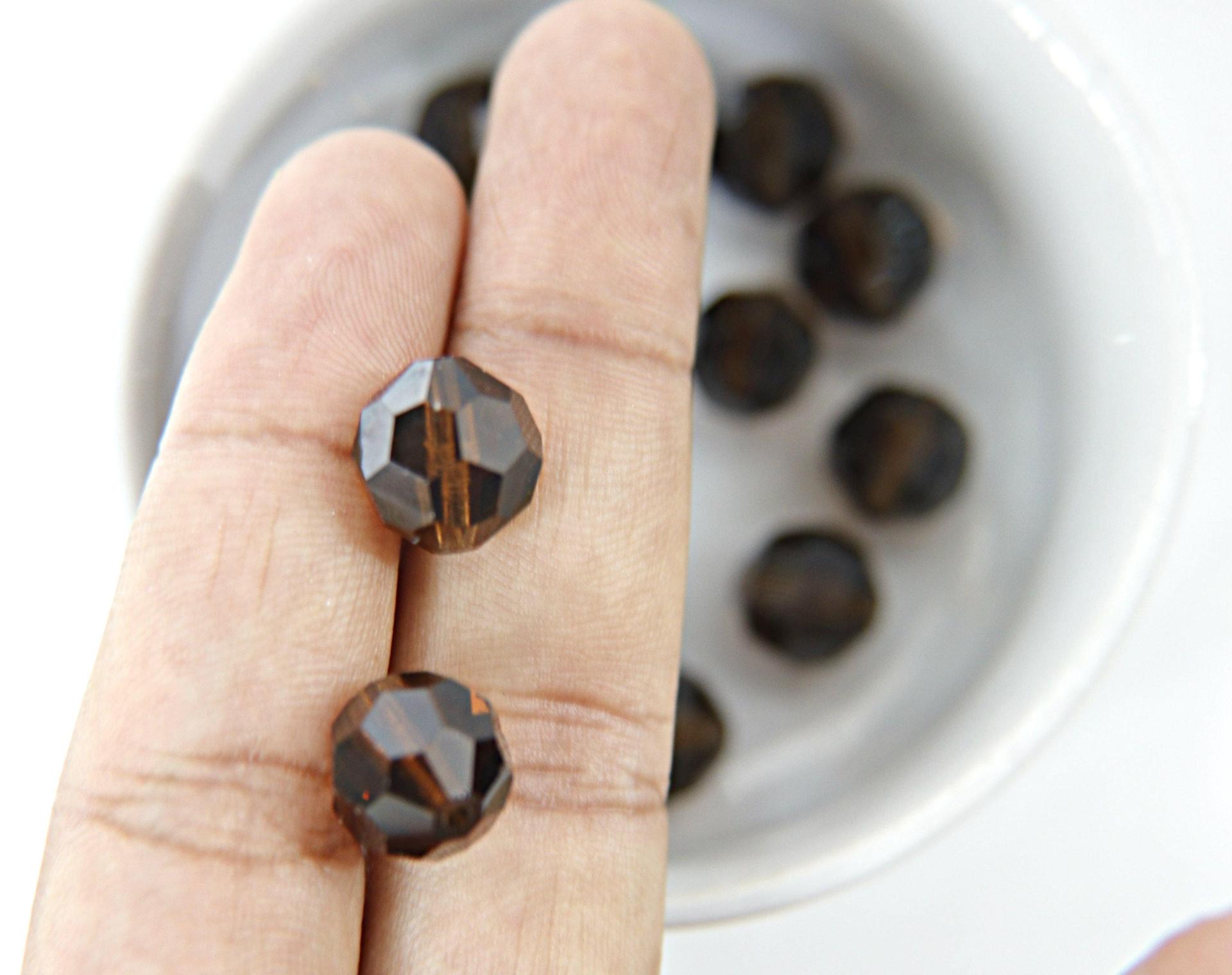 12MM Swarovski Vintage Crystal/Light Smoked Topaz/Aquamarine/Light Sapphire/Sapphire/Mocca/Silvernight 6/12/48/144 Pieces #5000