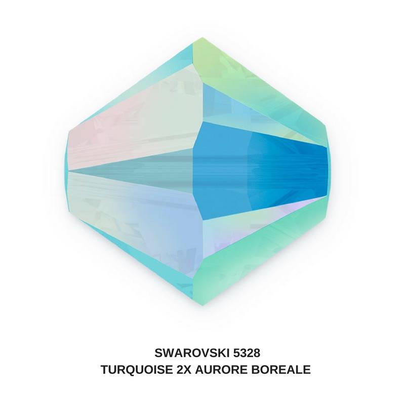 4mm Turquoise 2X Aurore Boreale Bicone beads Cuts 36/72/144/432/720 Pieces (267) SWAROVSKI ELEMENTS rainbow beads, jewelry making