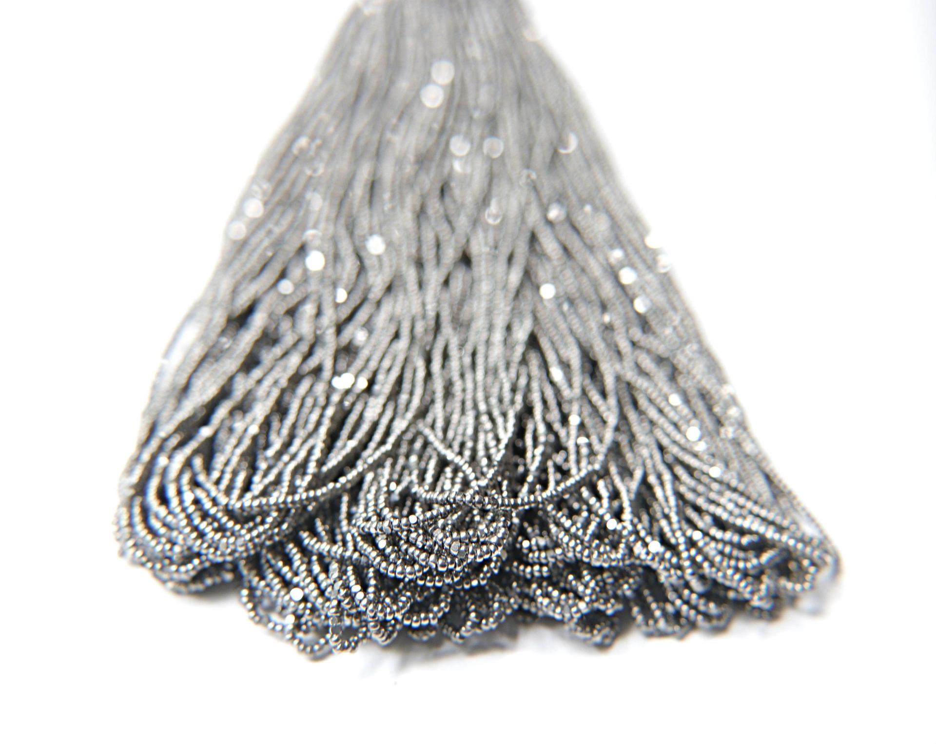11/0 Hanks Charlotte Cut Beads 5555 Gun Metal 1/5/25/50/100 Hanks 2.0mm glass beads, jewelry supply, findings, craft supply, vintage beads