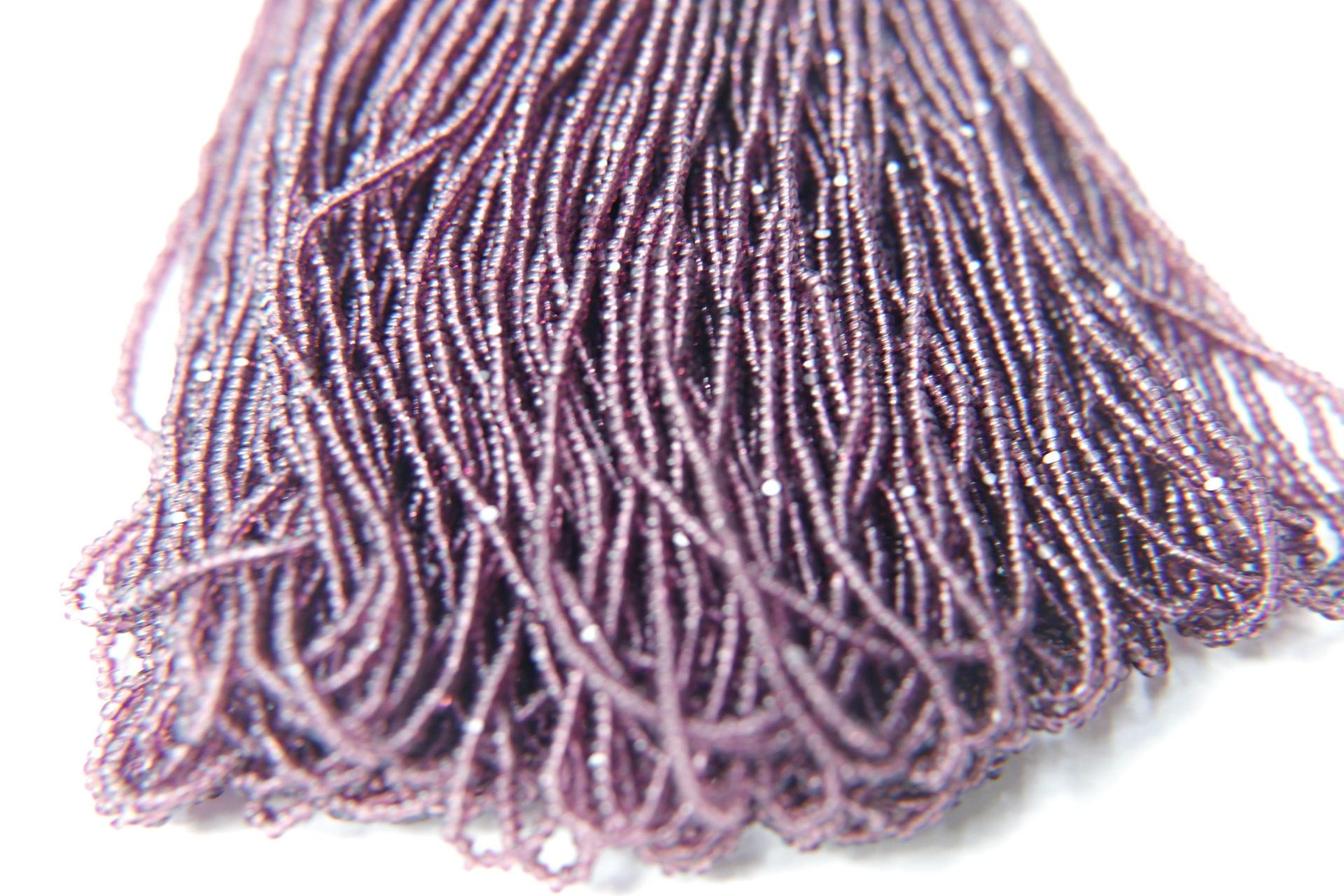 13/0 Hanks Charlotte Cut Beads 20080 Transparent Amethyst 1/5/25/50/100 Hanks 1.6mm glass beads, jewelry supply, findings, craft supply
