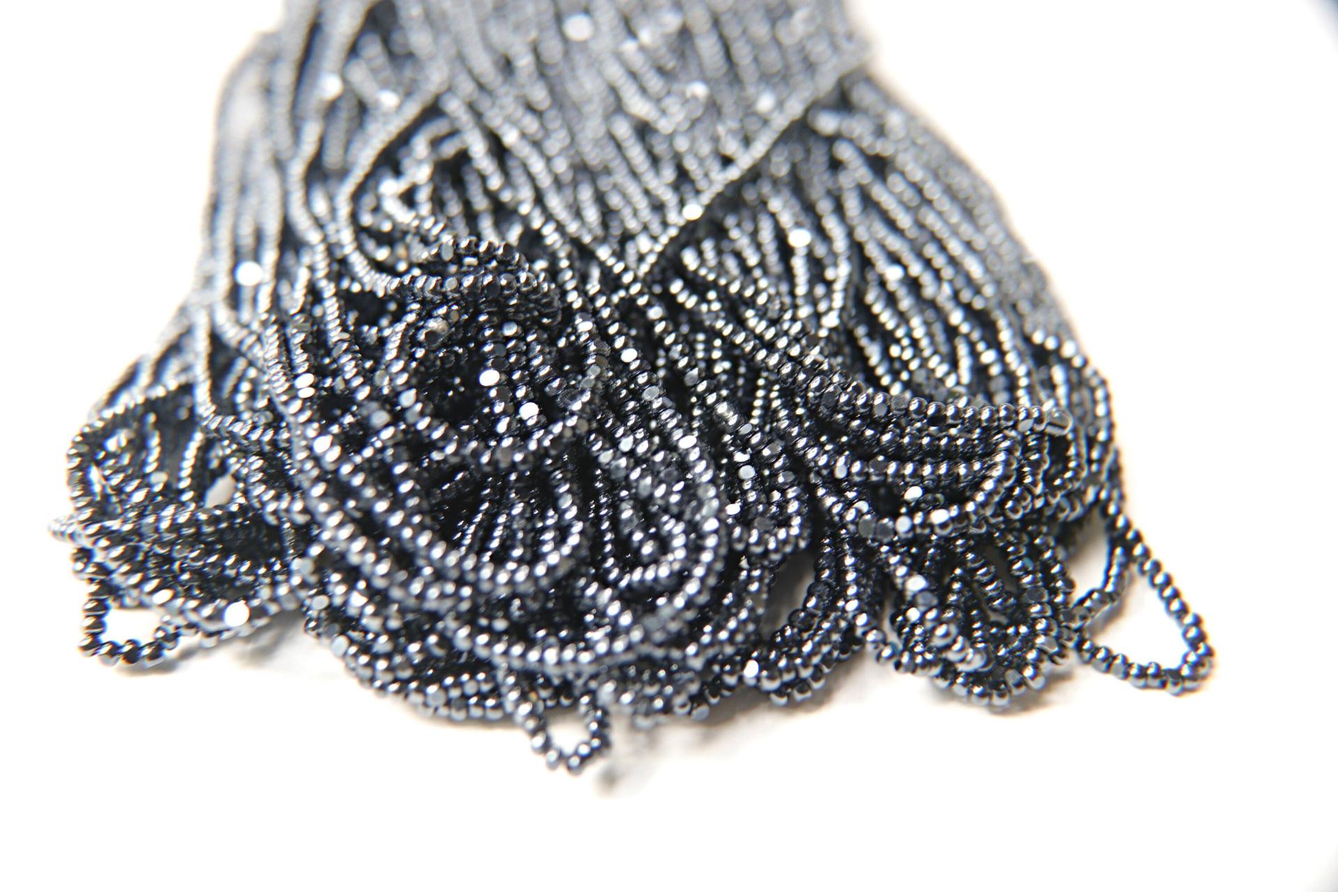 13/0 Hanks Charlotte Cut Beads METALLIC BLUE 1/5/25/50/100 Hanks 1.6mm glass beads, jewelry supply, findings, craft supply, vintage beads