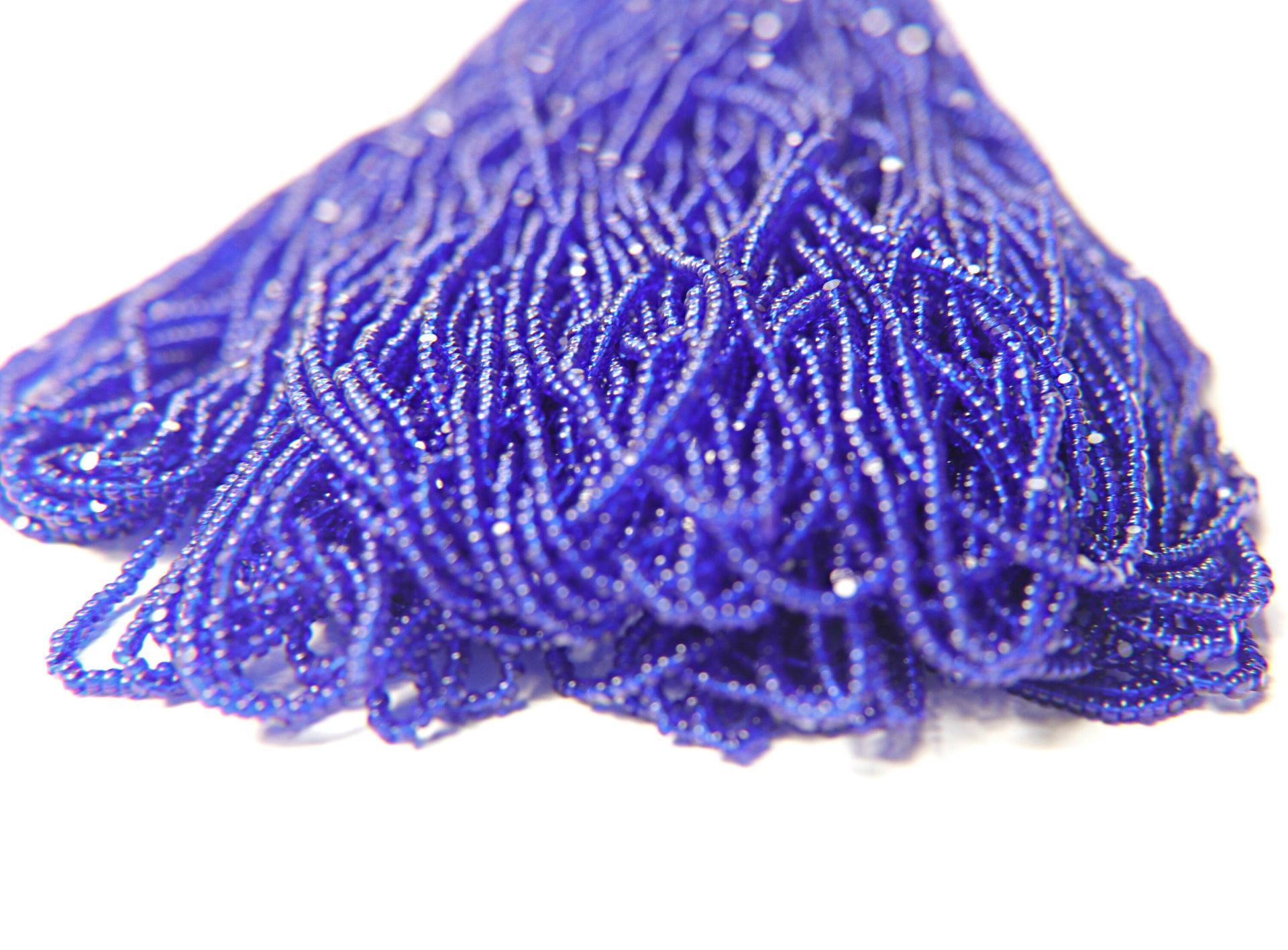 11/0 Hanks Charlotte Cut Beads 30100 Royal Blue Transparent 1/5/25/50/100 Hanks 2.0mm glass beads, jewelry supply, findings, craft supply