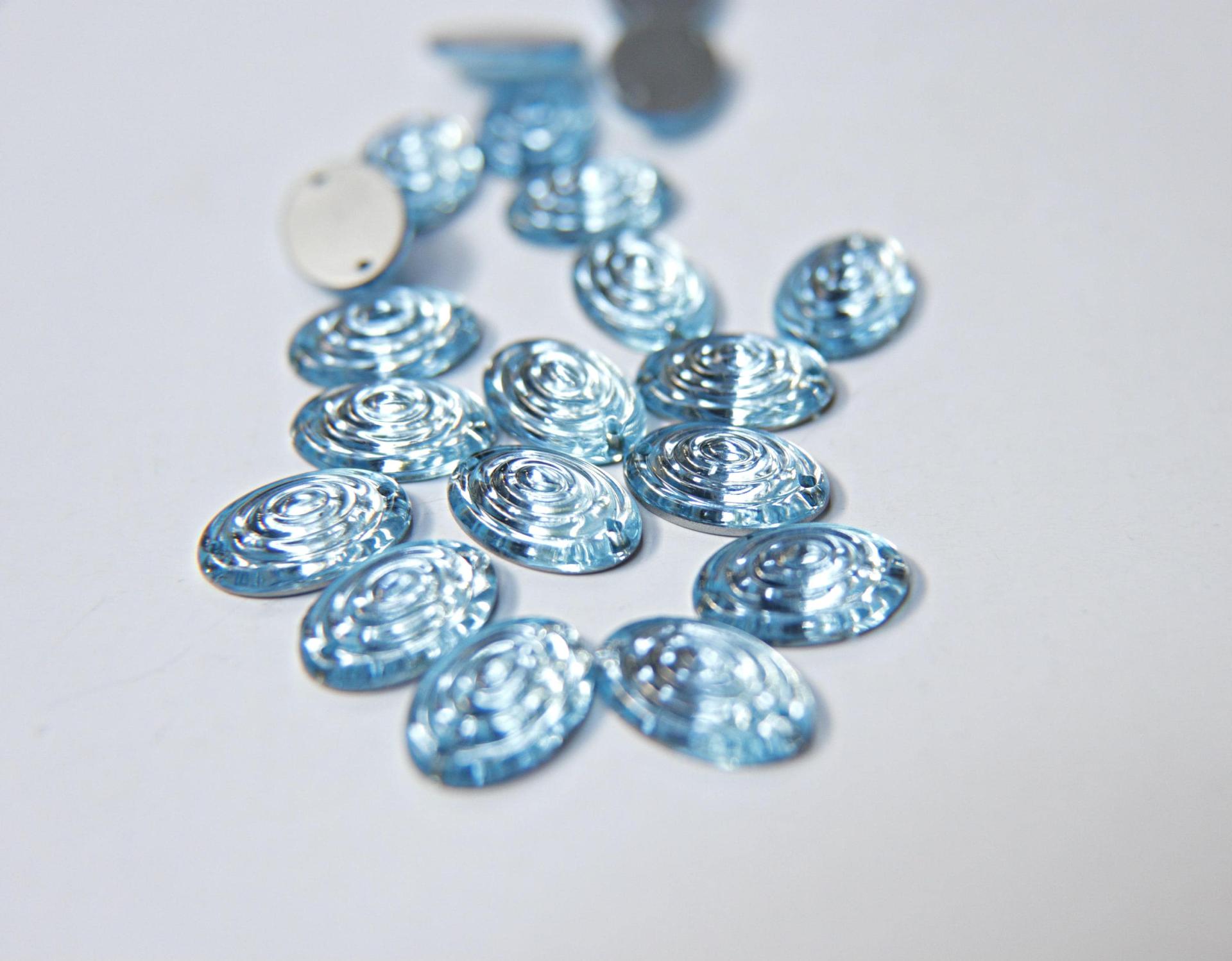 16x11mm Rare Vintage Swarovski Oval Swirl 2 HOLE Sew-On Rhinestones 2/6/12/36 pieces (5 COLORS)
