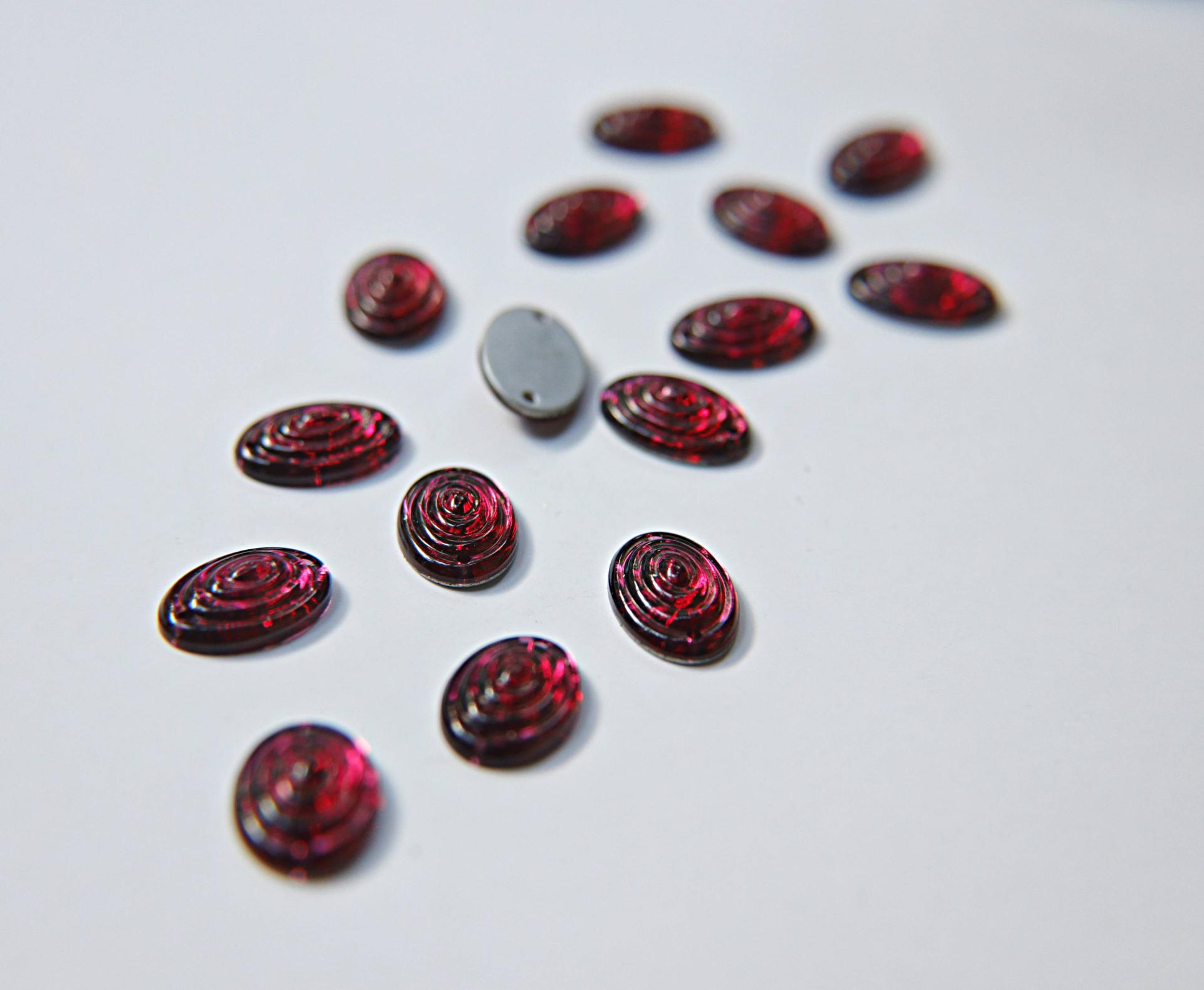 16x11mm Rare Vintage Swarovski Oval Swirl 2 HOLE Sew-On Rhinestones 2/6/12/36 pieces (5 COLORS)