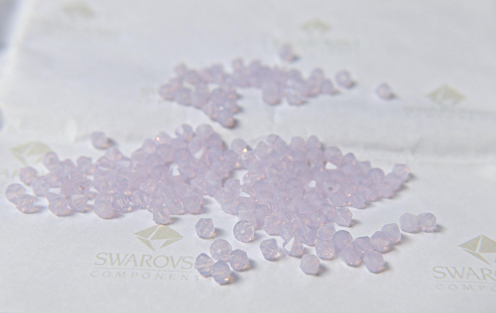 4mm Violet Opal Swarovski Bicone Beads 36/72/144/360/720 Pieces (389) jewelry beads, embellishment couture, embroidery materials
