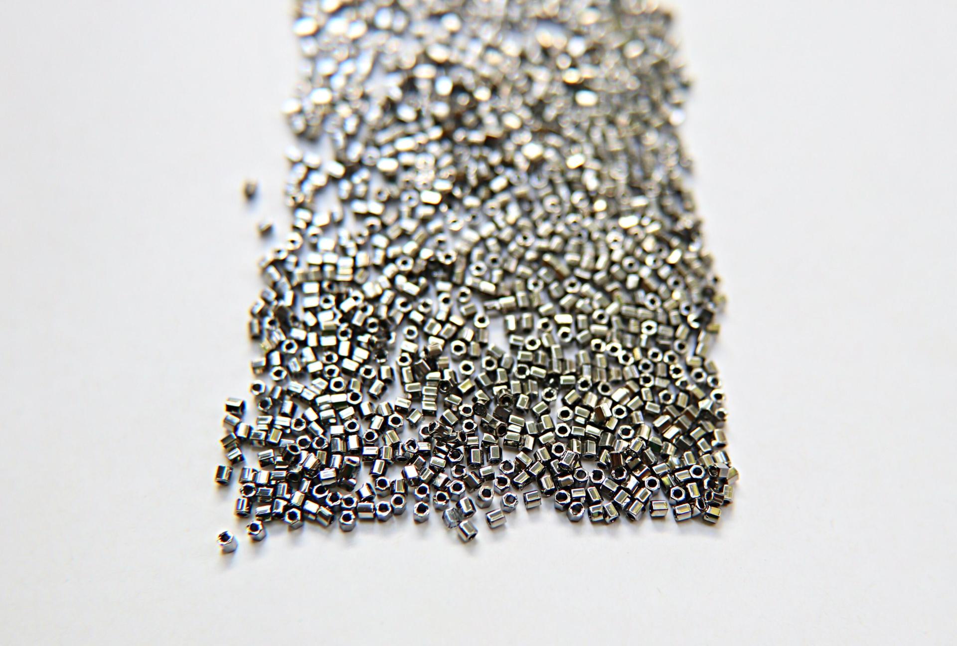 15/0 Hex Miyuki Hex Cuts Metallic Nickel Japanese Beads 10/20/50/100 Grams Premium materials