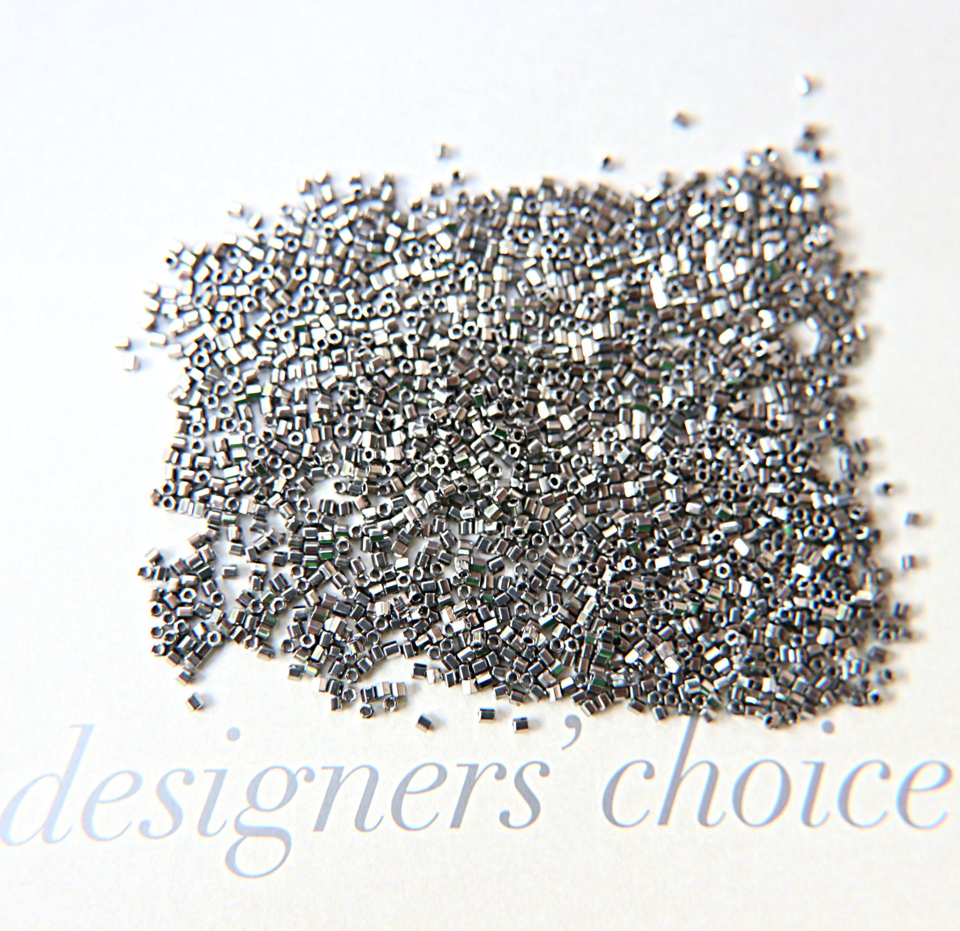 15/0 Hex Miyuki Hex Cuts Metallic Nickel Japanese Beads 10/20/50/100 Grams Premium materials
