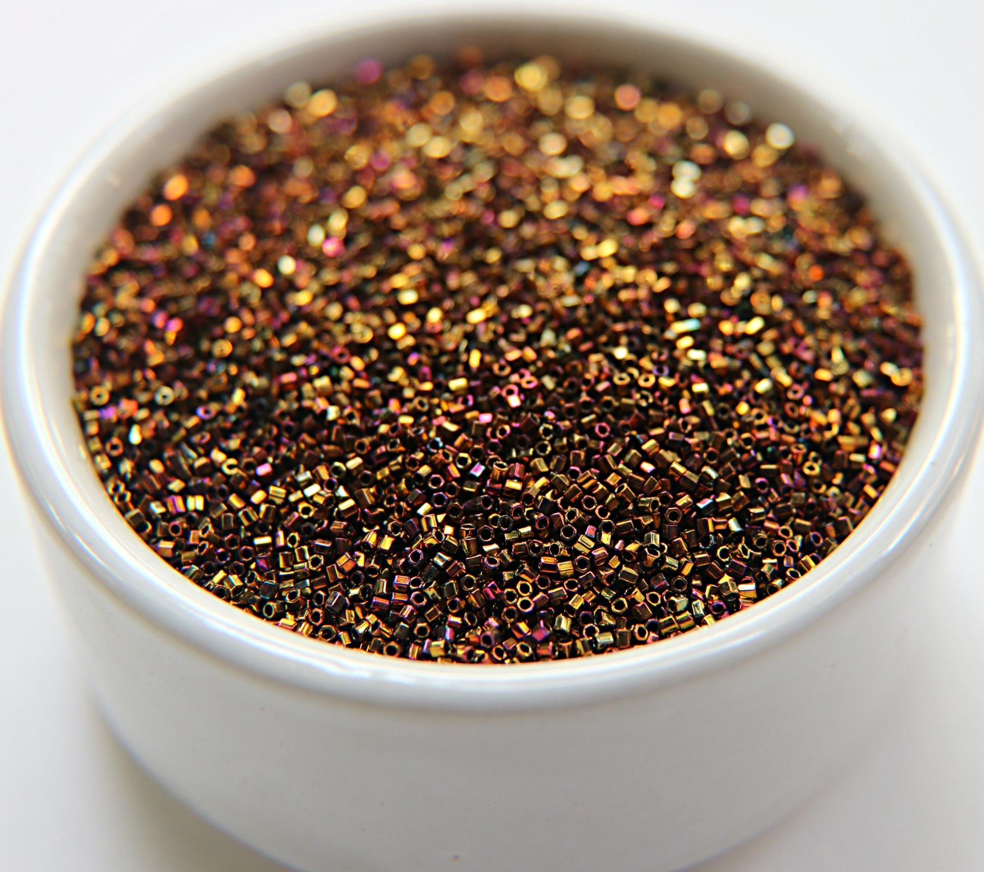 15/0 MIYUKI Hex Metallic Gold Iris Japanese Beads 10/20/50/100 Grams PREMIUM SUPPLIES