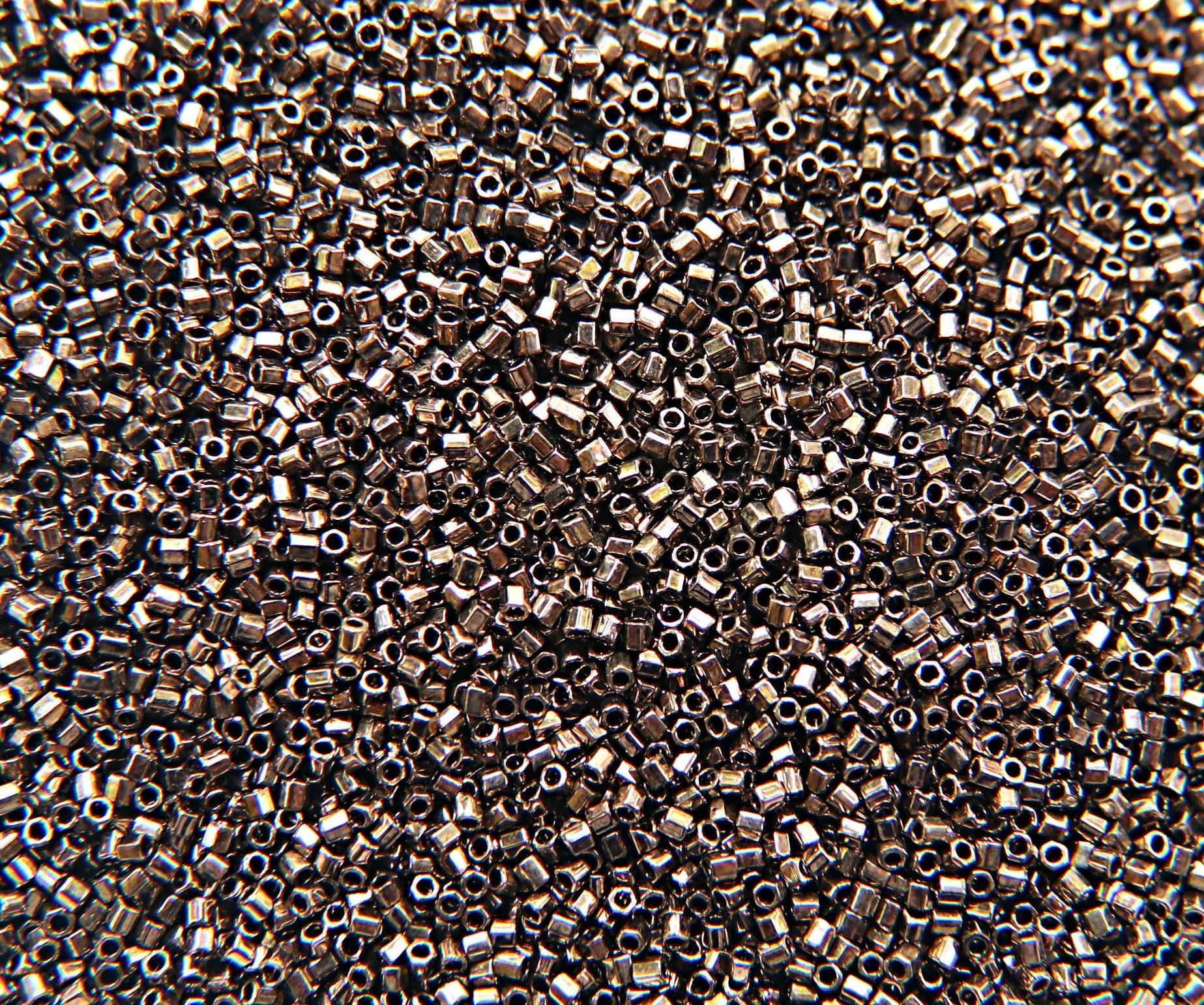 Miyuki Delica Hex Cut small Metallic Dark Bronze Japanese Beads 10/20/50/100 Grams Premium Materials