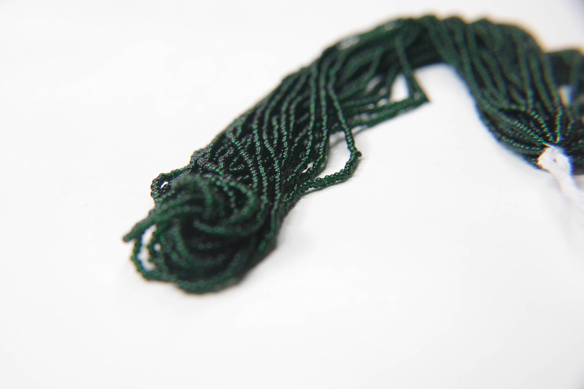 11/0 Czech Seed Bead Deep Green Transparent 1/5/25/50/100 Full hanks Preciosa Ornella loose beads, mix beads, embroidery materials, craft