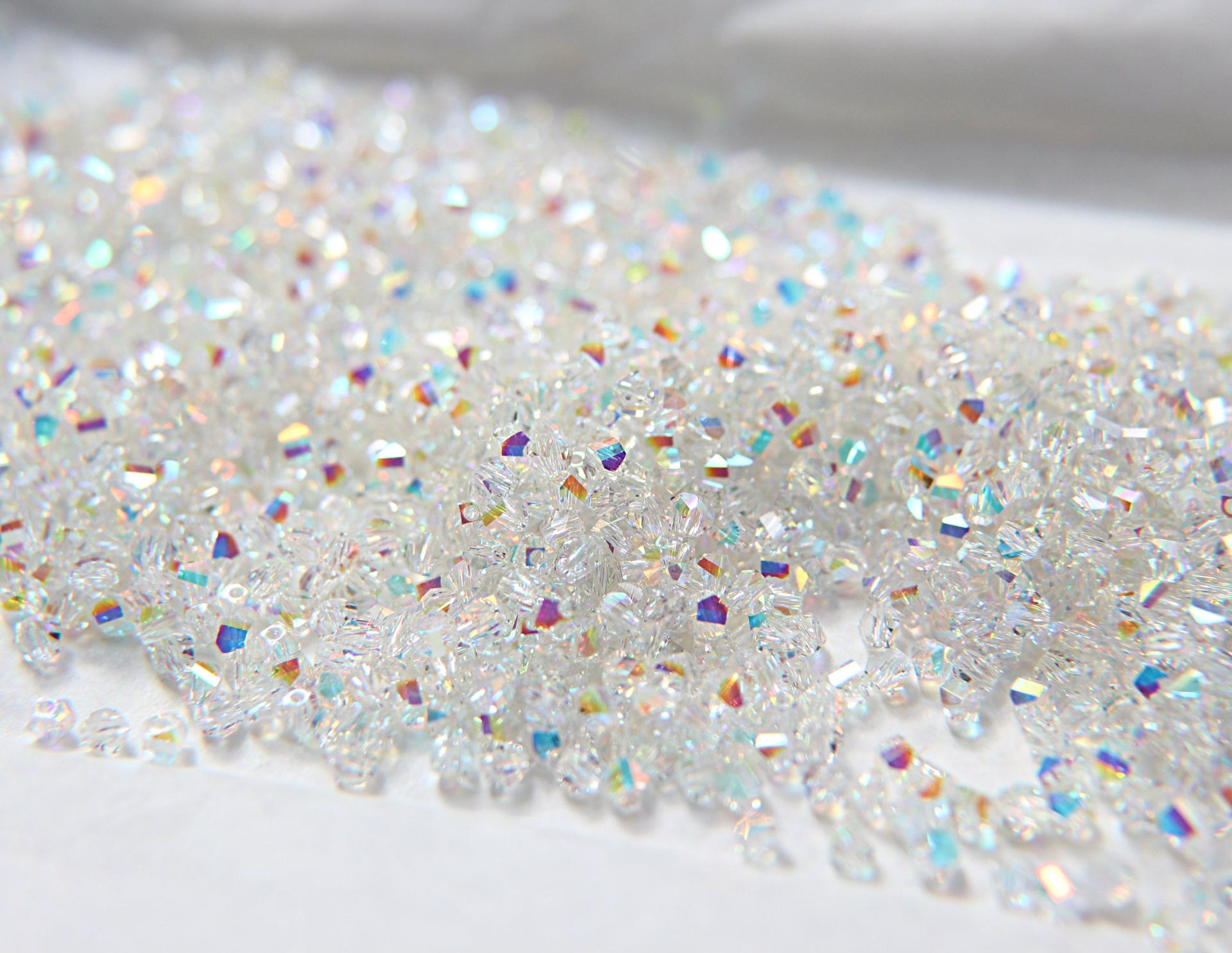 3mm Swarovski CRYSTAL AB Beads 5020 Faceted Helix Bead 6/12/36/72/144/288/720/1440 Pieces Jewelry making beads, vintage findings, rare beads