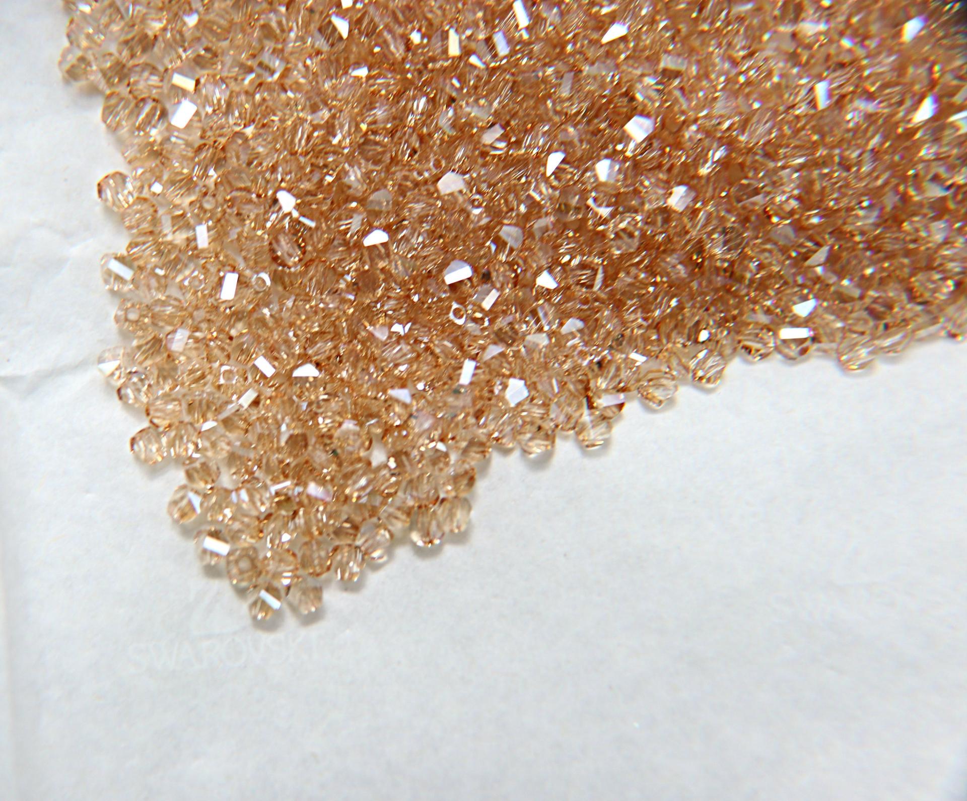 3mm Swarovski Crystal Golden Shadow Beads 5020 Faceted Helix Bead 6/12/36/72/144/288/720/1440 Pieces Jewelry making beads, wedding decor