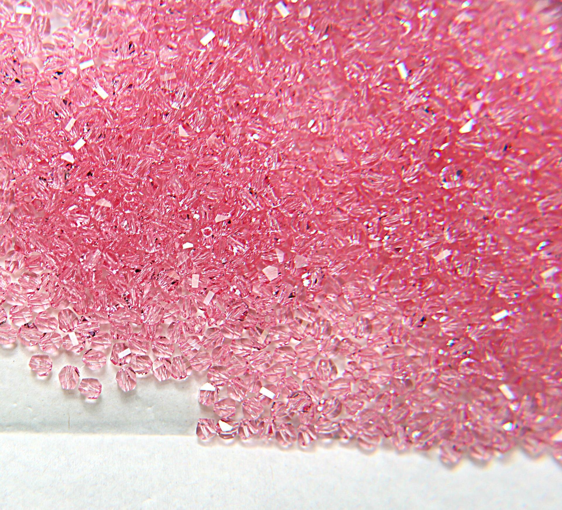 3mm Swarovski Light Rose Beads 5020 Faceted Helix Bead 6/12/36/72/144/288/720/1440 Pieces Jewelry making beads