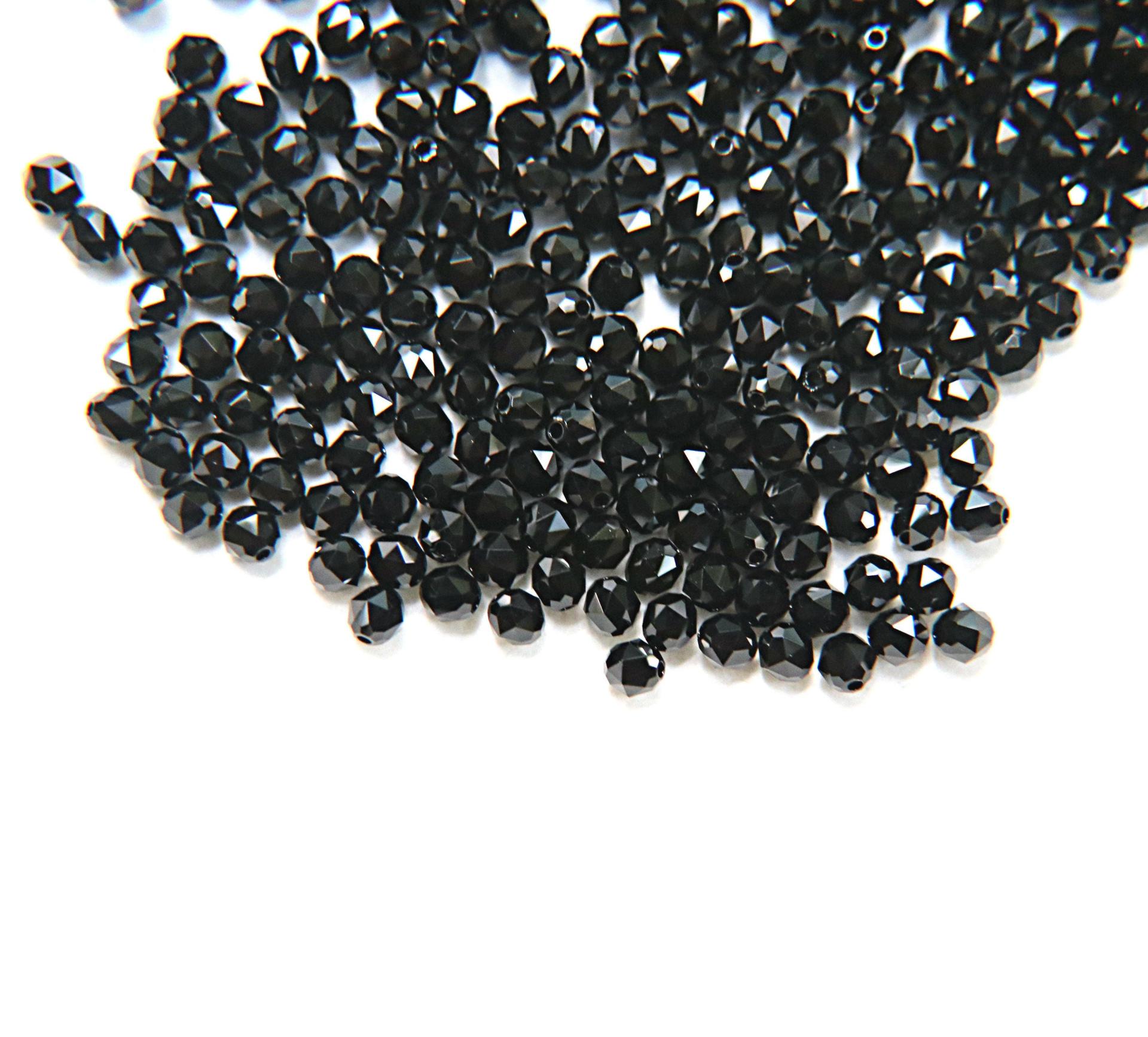 4mm Swarovski JET Beads 5025 Faceted Oval Bead 6/12/36/72/144/288/720/1440 Pieces Jewelry making beads