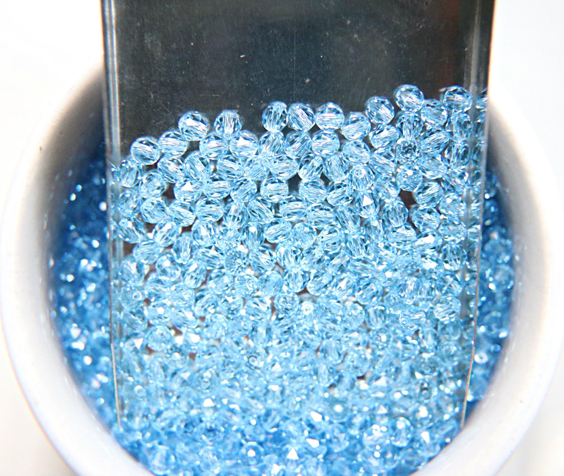 4mm Swarovski AQUAMARINE Beads 5025 Faceted Oval Bead 6/12/36/72/144/288/720/1440 Pieces Jewelry making beads
