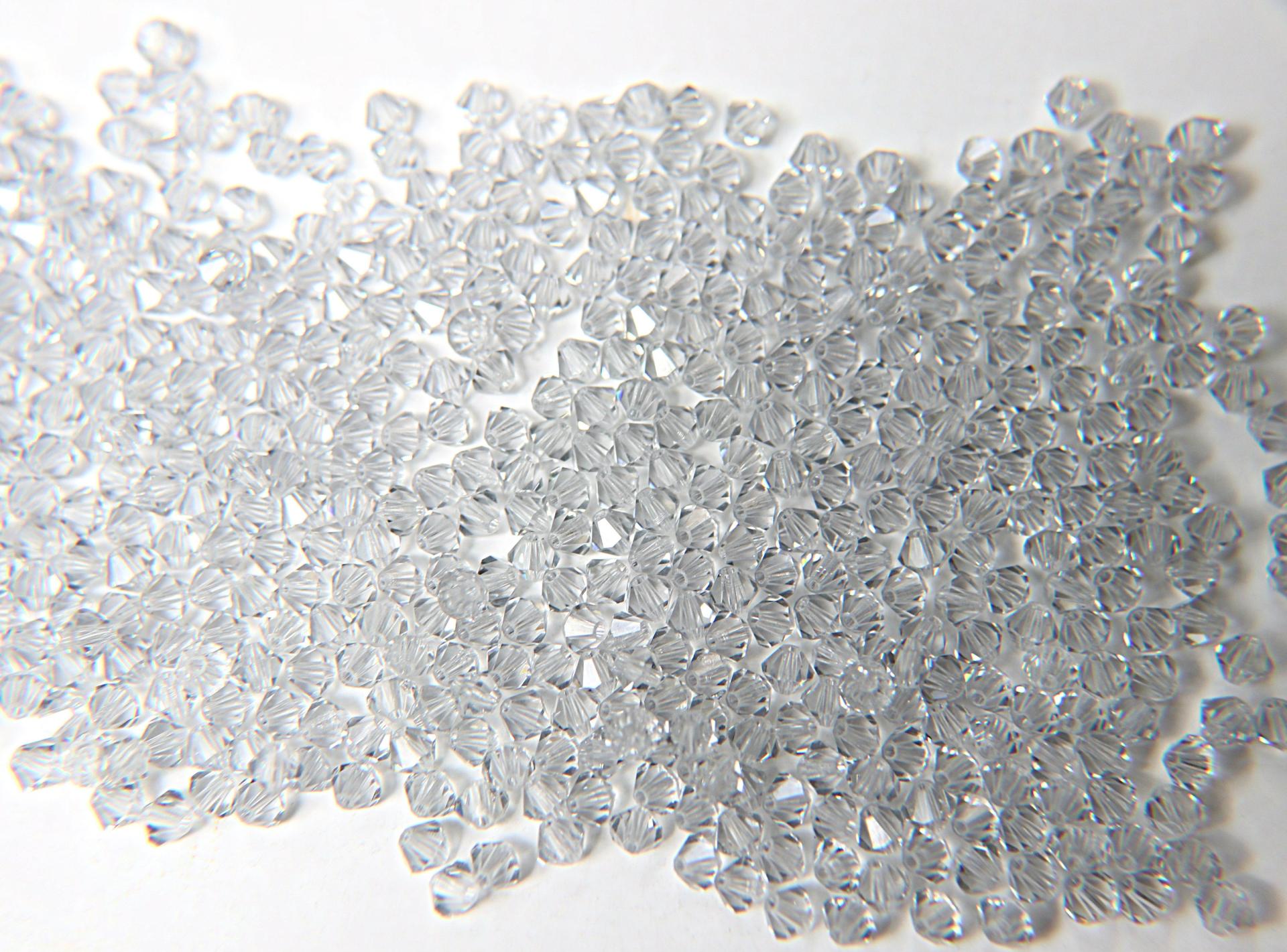 Crystal Shadow (4mm) Swarovski Bicone beads 36/72/144/432/720 Pieces VINTAGE SWAROVSKI, rare findings, craft supply, embroidery material