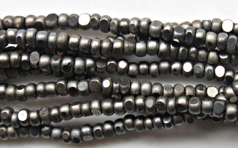13/0 Charlotte Cut Beads MATT Gunmetal 5/10/20/50/250/500 Grams craft supplies, jewelry making, embroidery materials, vintage beads, rare