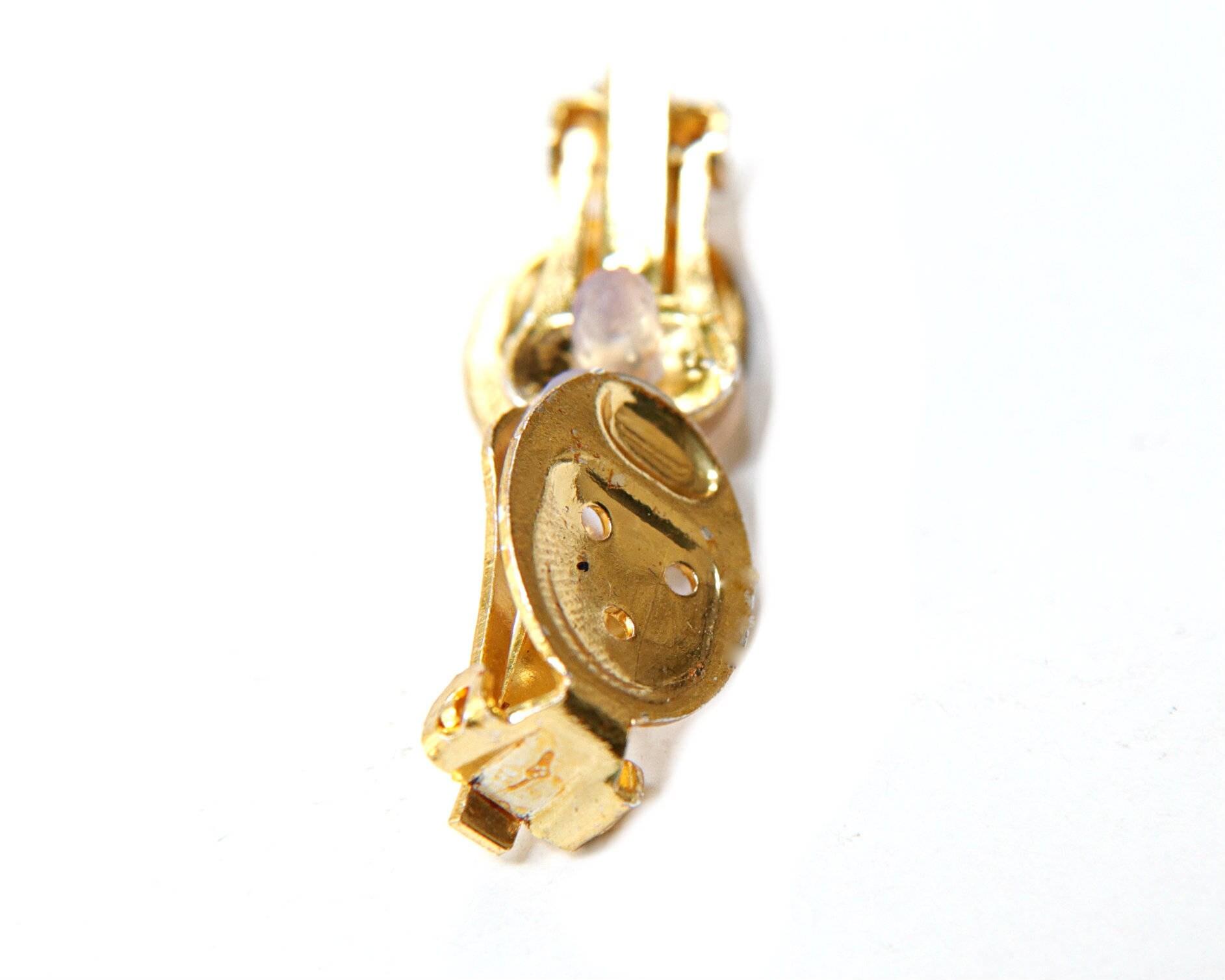 Clip-on Earrings Base Oval fits Oscar styled Earrings high quality 18x13mm base oval settings in Gold/Rhodium
