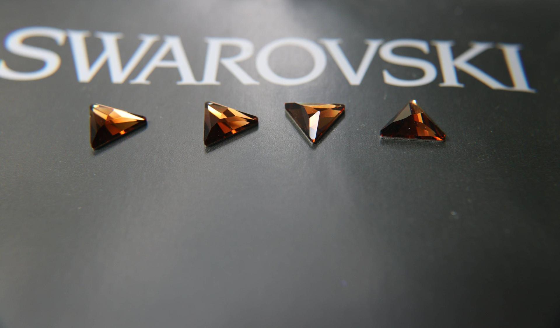 Swarovski 2720 Cosmic Delta 12.5mm Smoked Topaz Non Hotfix 6/24/72/144 pieces home decorations / crystal embellishment Nail art decoration