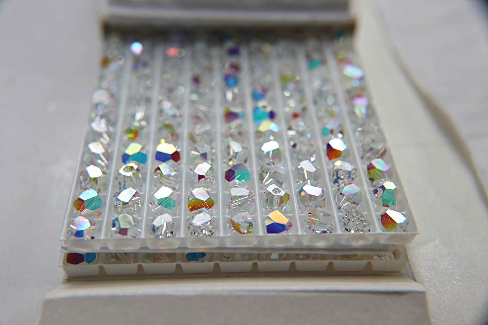 Swarovski 5603 6mm Graphic Cube Crystal Aurore Boreale 12/36/72/144/288 Pieces PREMIUM MATERIALS, vintage findings, wedding jewlery making