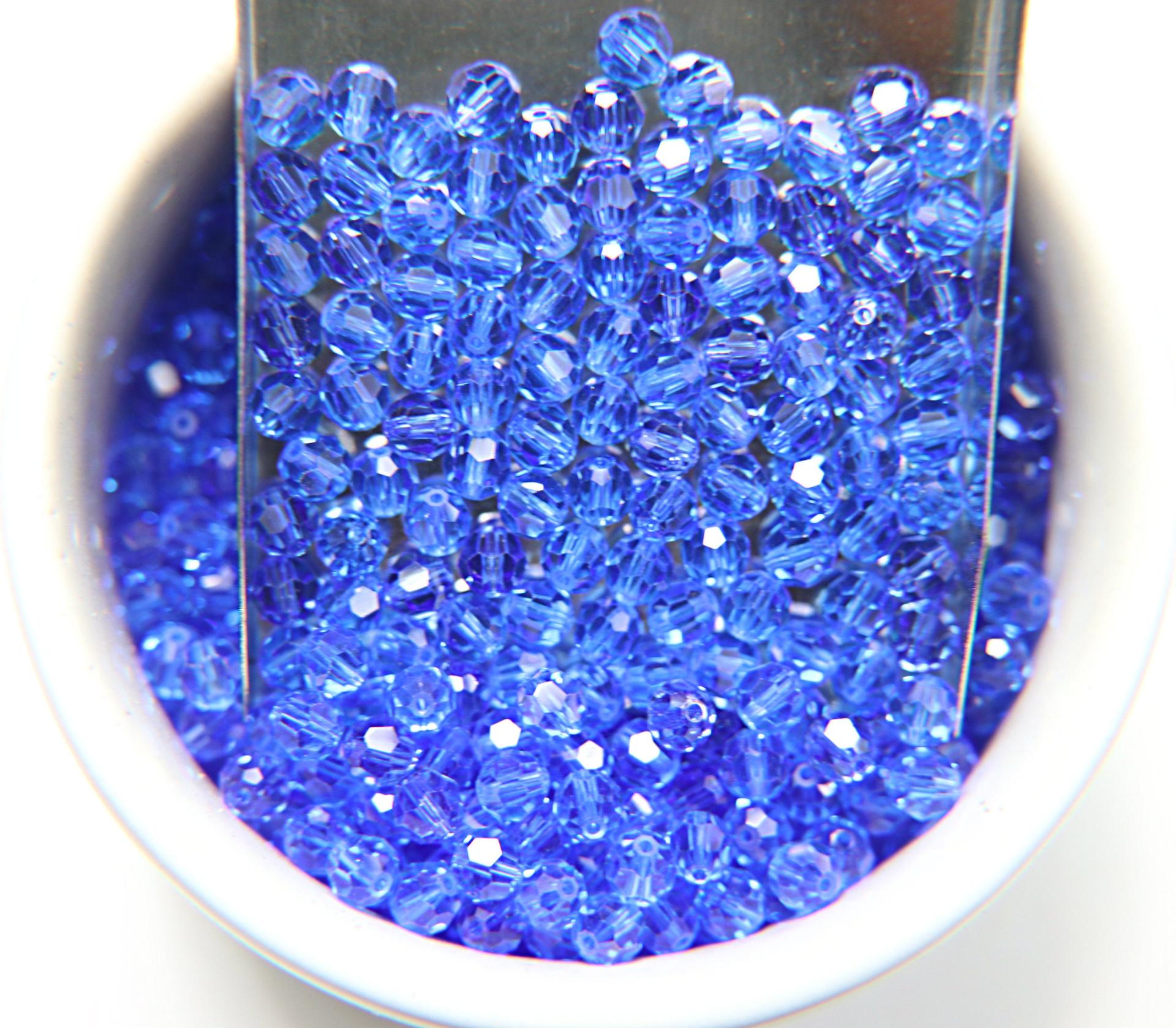 5mm Swarovski Elements Article 5000 Sapphire Faceted Round Beads 6/12/36/172/44/288/720 Pieces